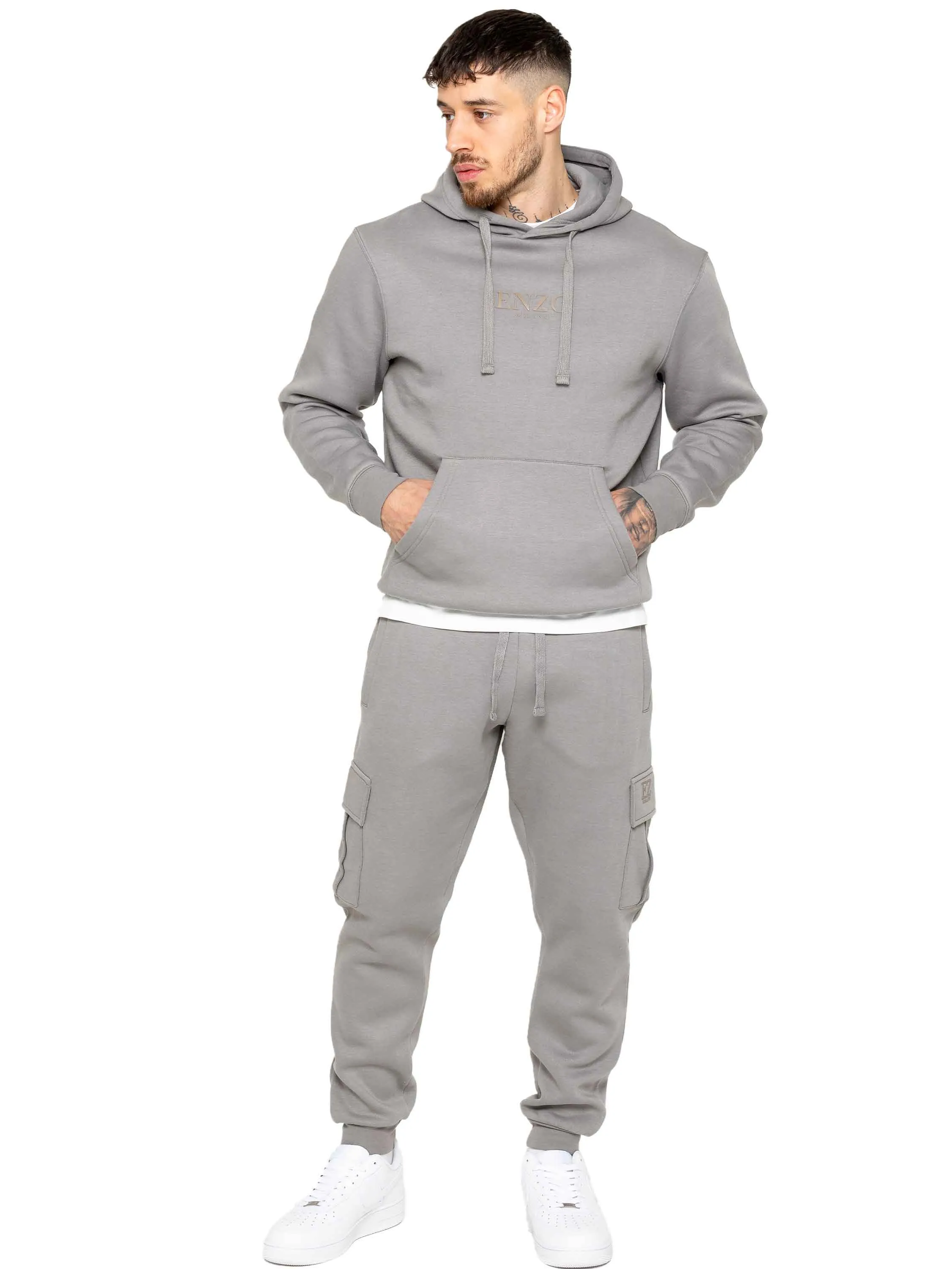 Enzo | Mens Pullover Hoodie Tracksuit Set sold by Raw Denim
