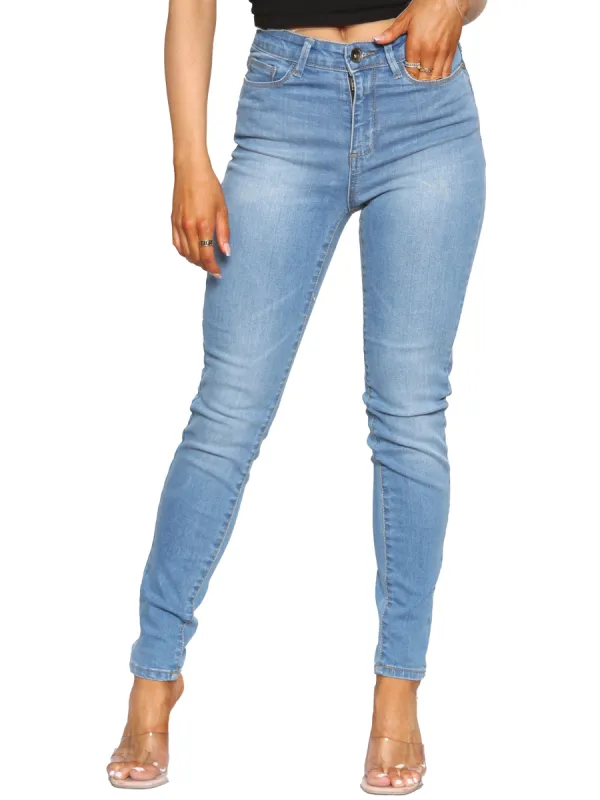 Enzo | Womens Skinny Stretch Denim Jeans sold by Raw Denim