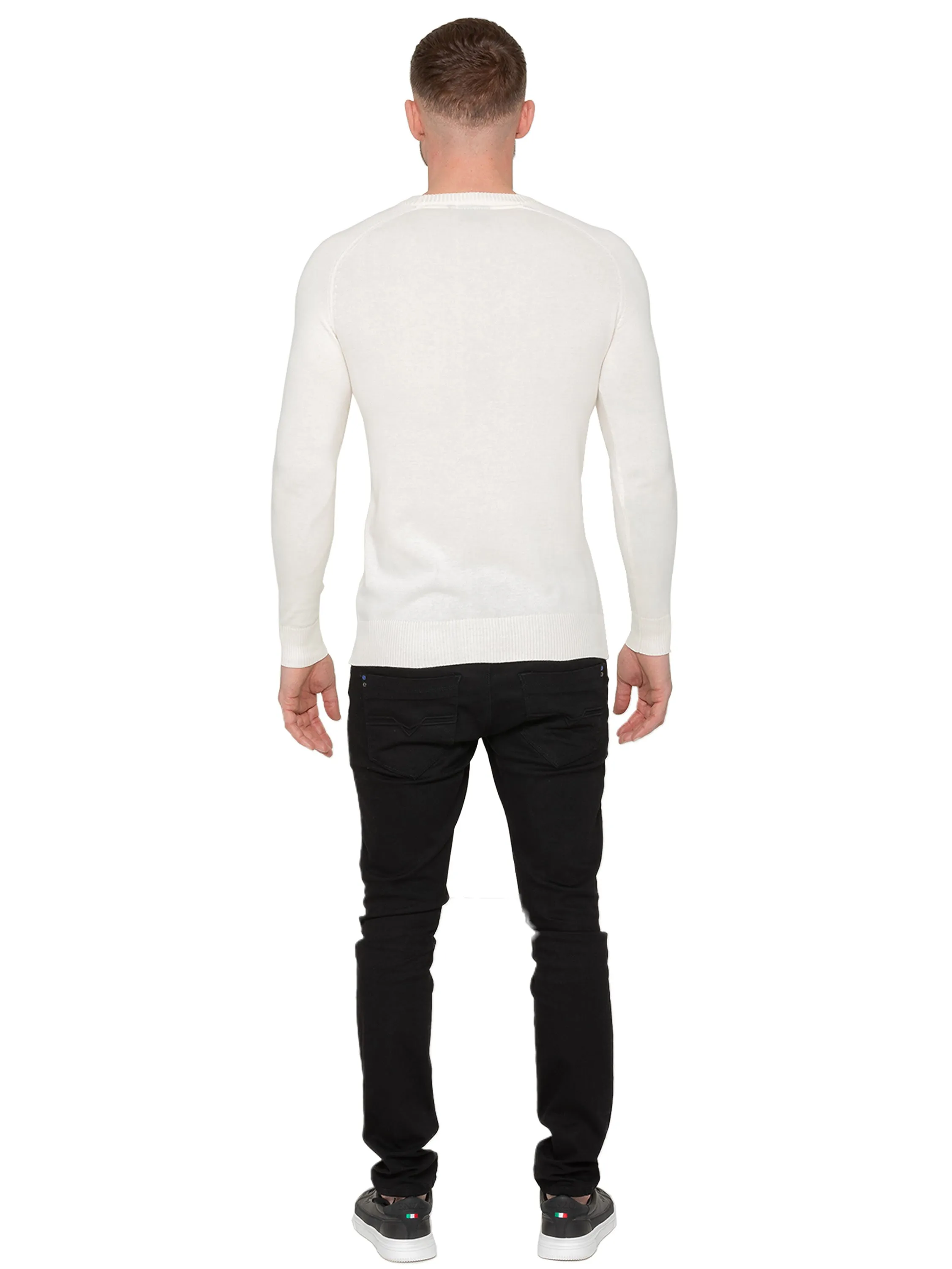 Enzo Milano | Mens Crew Neck Jumper sold by Raw Denim product image thumbnail 5
