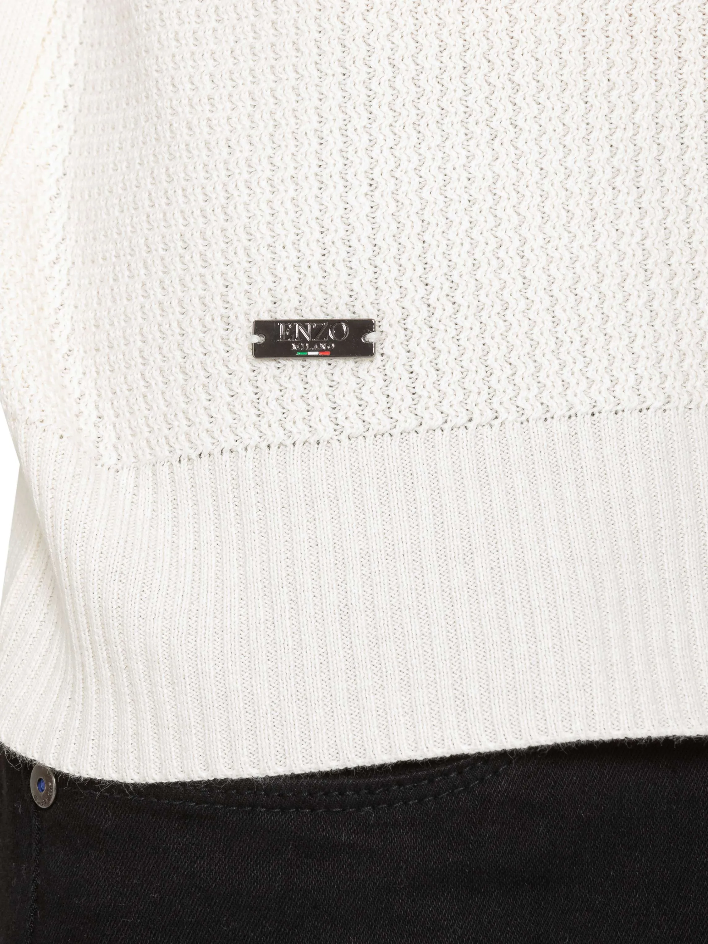 Enzo Milano | Mens Crew Neck Jumper sold by Raw Denim product image thumbnail 3