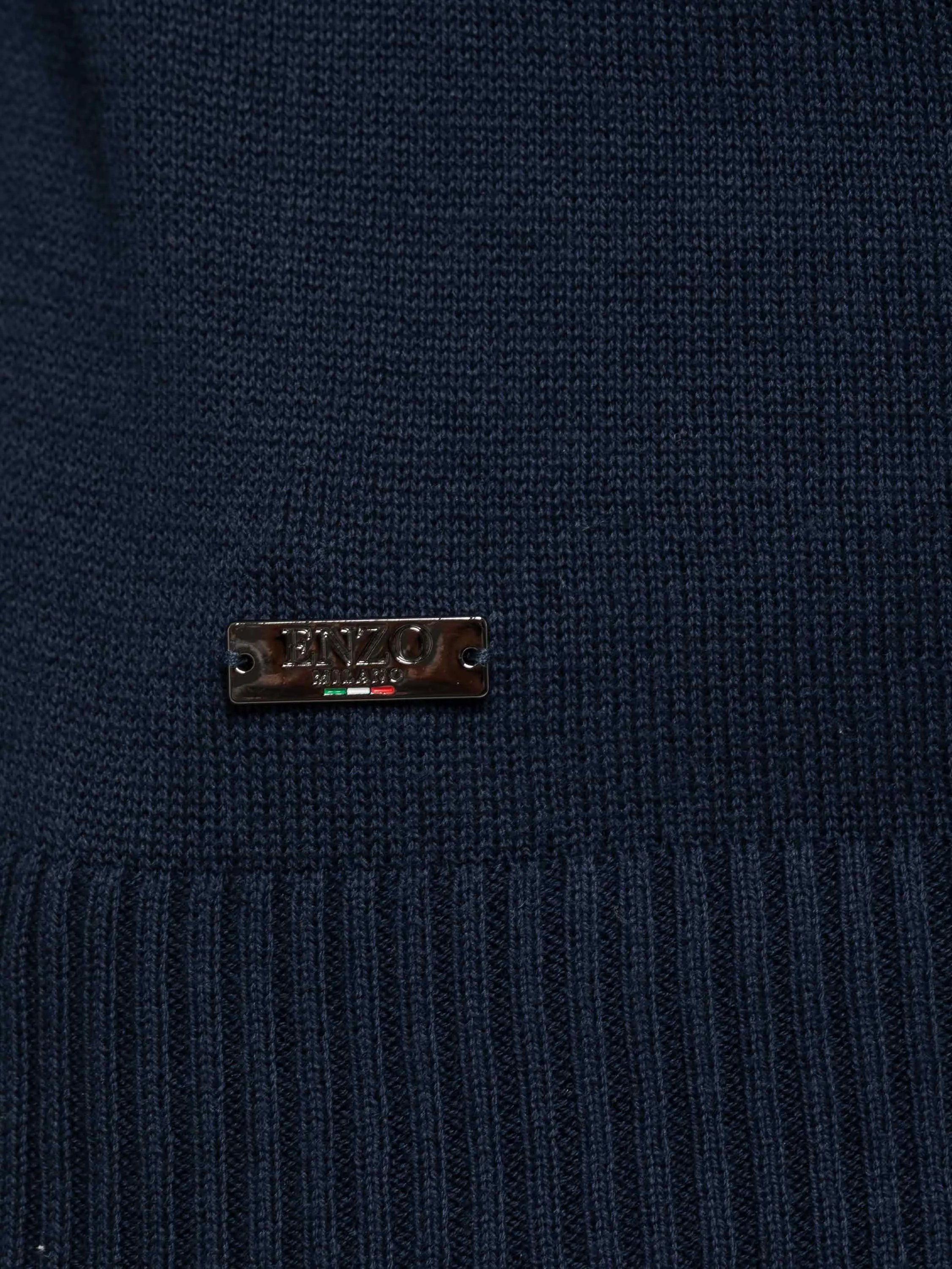Enzo Milano | Mens Half Zip Polo Jumper sold by Raw Denim product image thumbnail 4