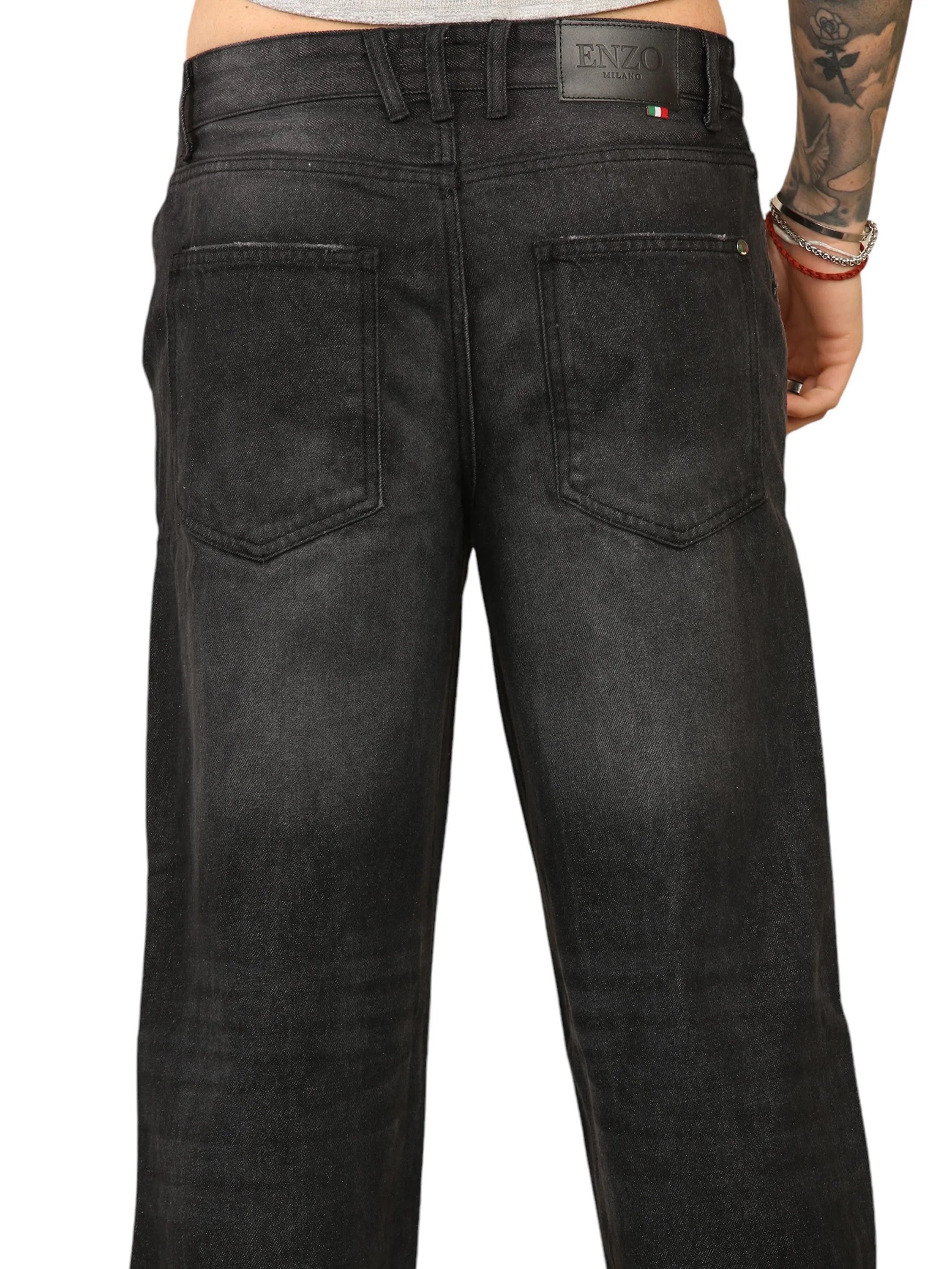Enzo Milano | Mens Wide-Leg Jeans sold by Raw Denim product image thumbnail 5