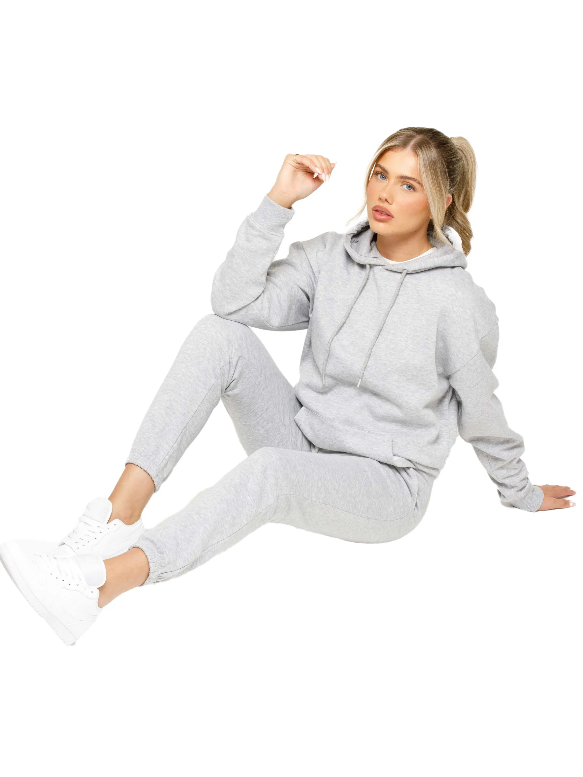 Enzo | Womens Oversized Pullover Hoodie Tracksuit Set sold by Raw Denim product image thumbnail 4