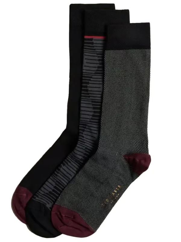 Ted Baker | Mens Crew Socks 3 Pack Gift Set sold by Raw Denim