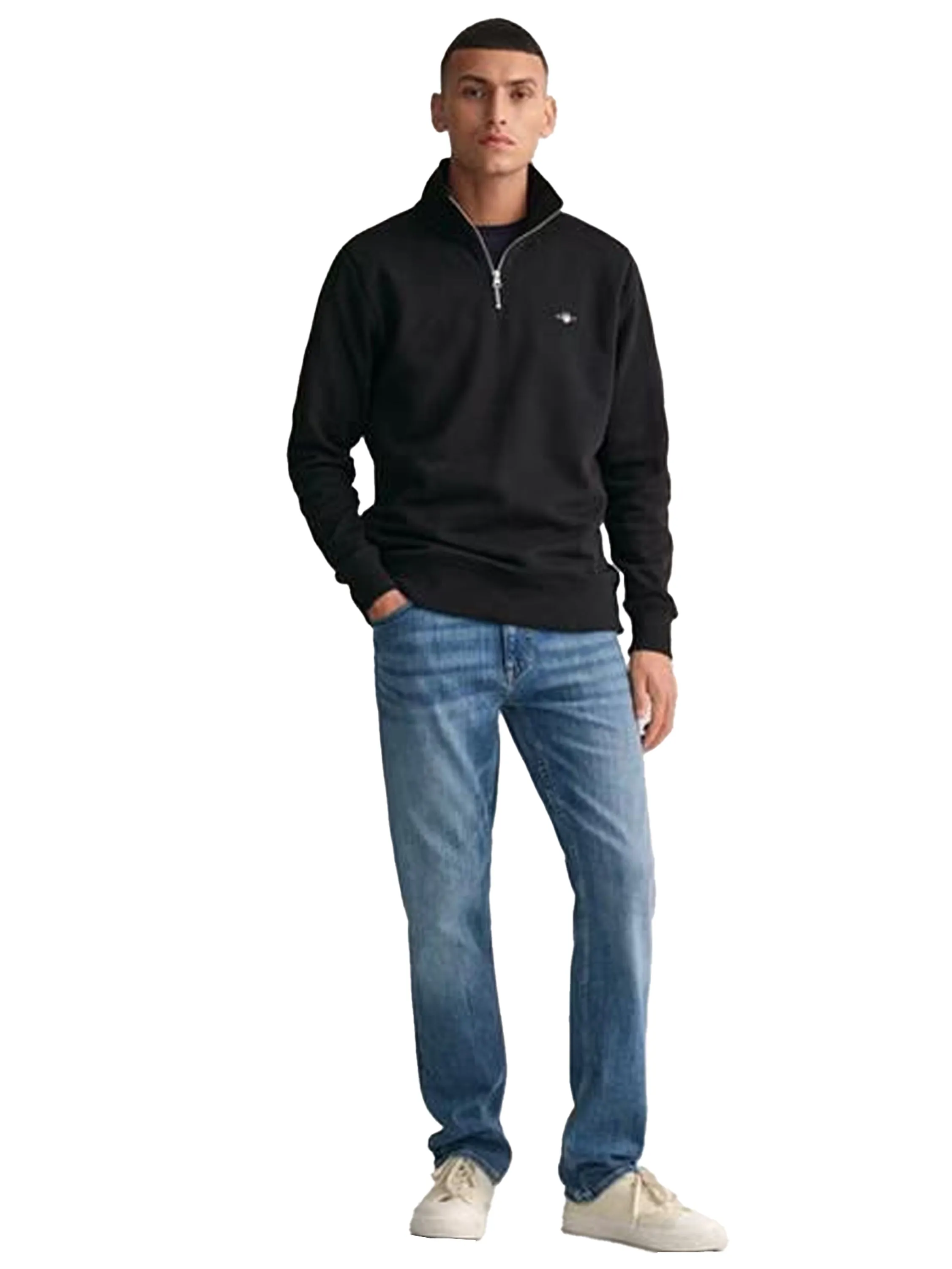 Gant | Mens Shield Half Zip Sweatshirt sold by Raw Denim product image thumbnail 2