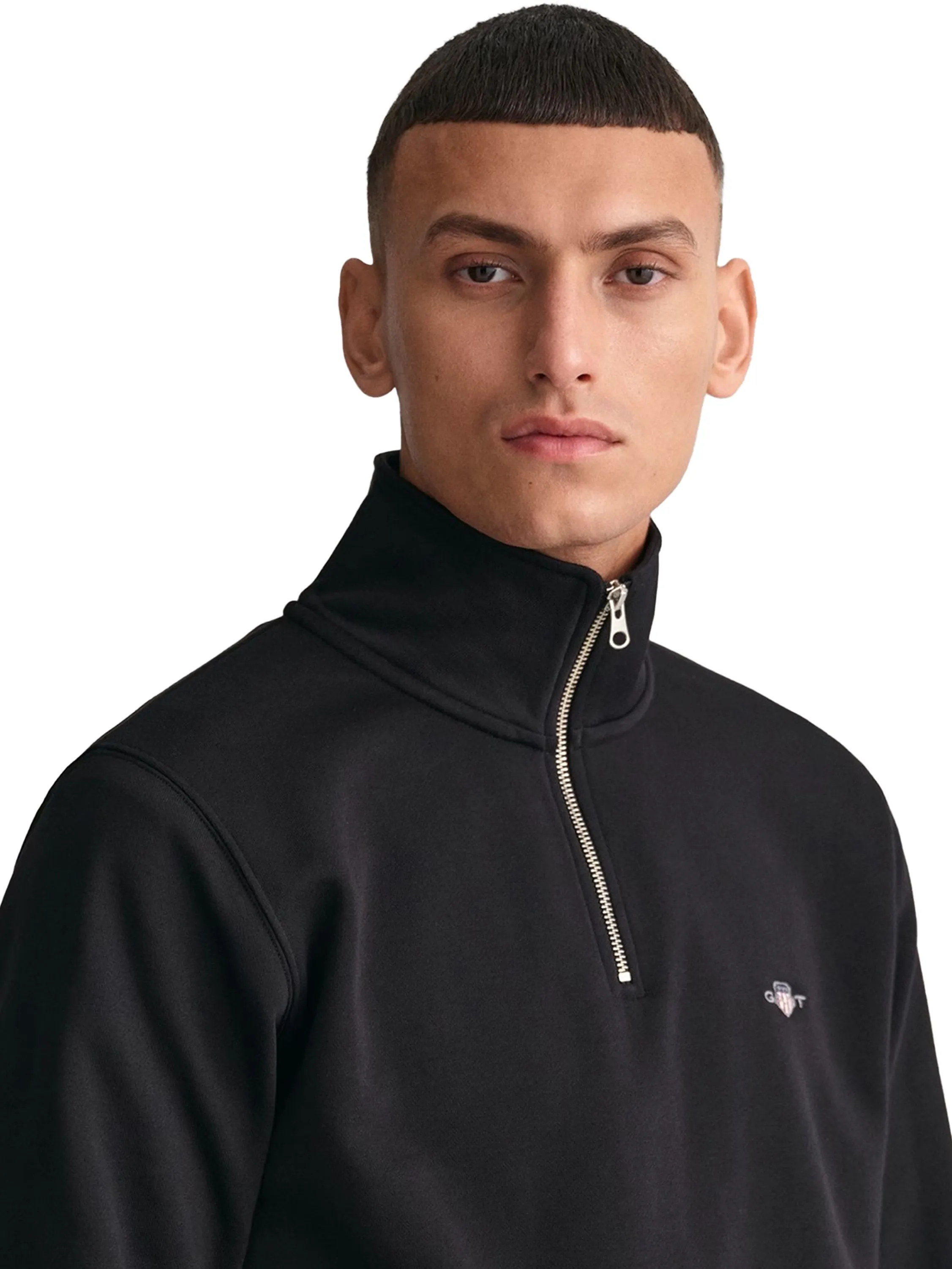 Gant | Mens Shield Half Zip Sweatshirt sold by Raw Denim product image thumbnail 4