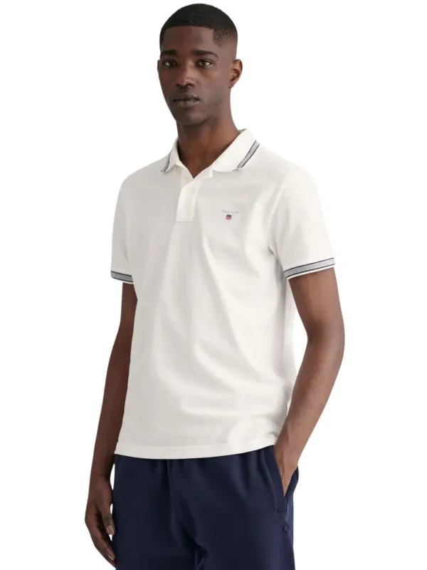 Gant | Mens Tipping Pique Polo Shirt made by Gant