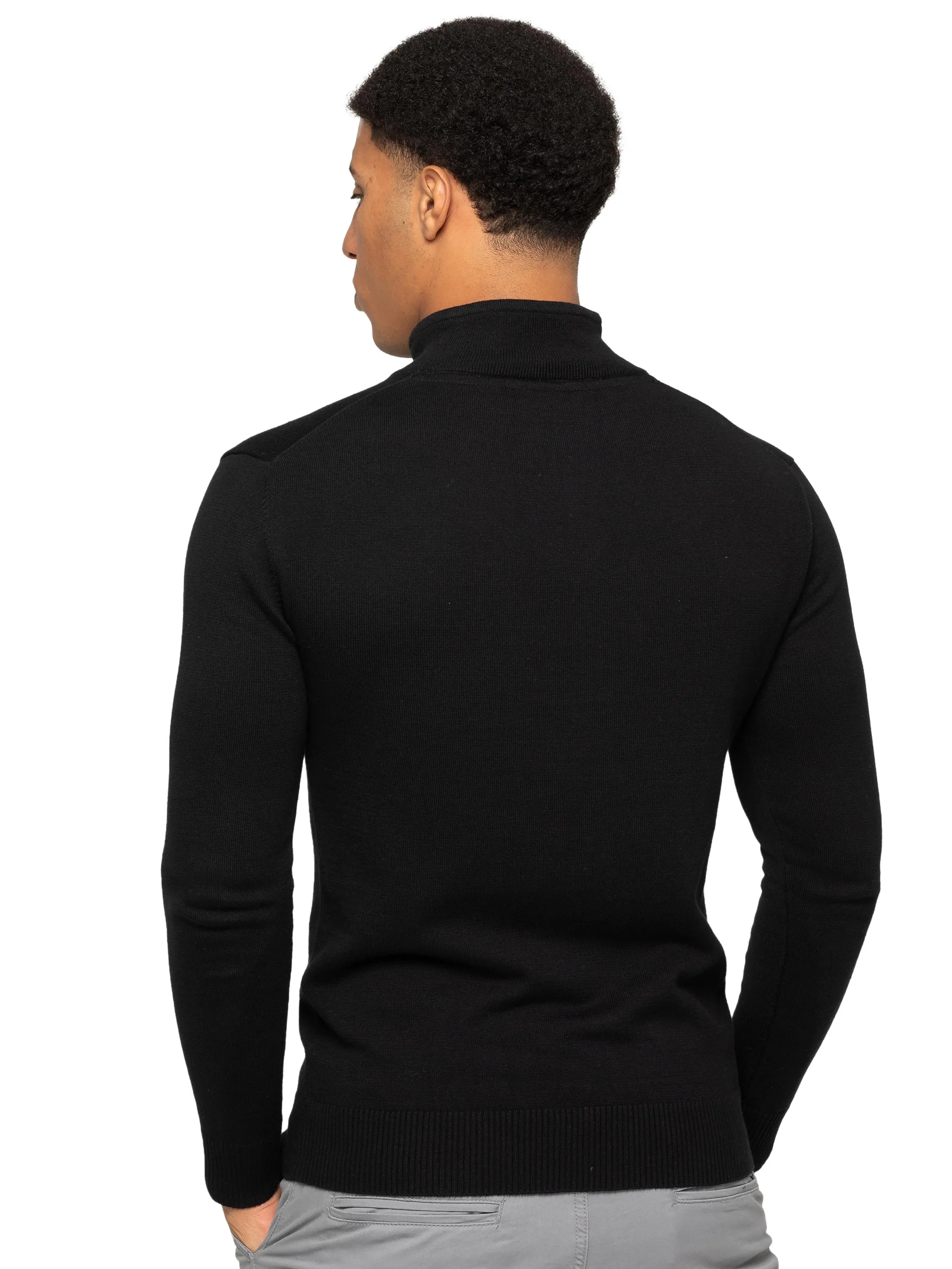 Mens Funnel Neck Knit Jumper sold by Raw Denim product image thumbnail 2