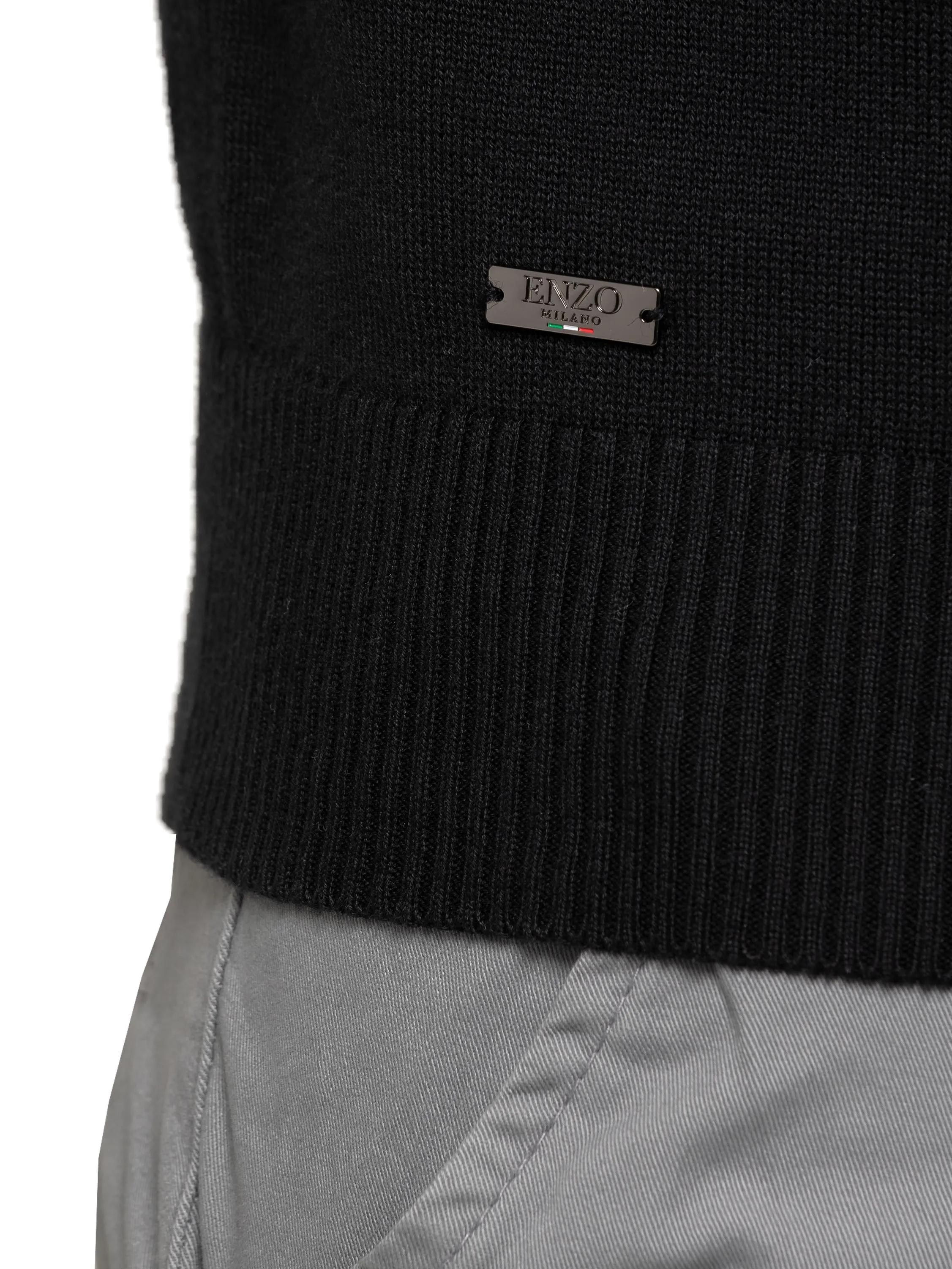 Mens Funnel Neck Knit Jumper sold by Raw Denim product image thumbnail 5