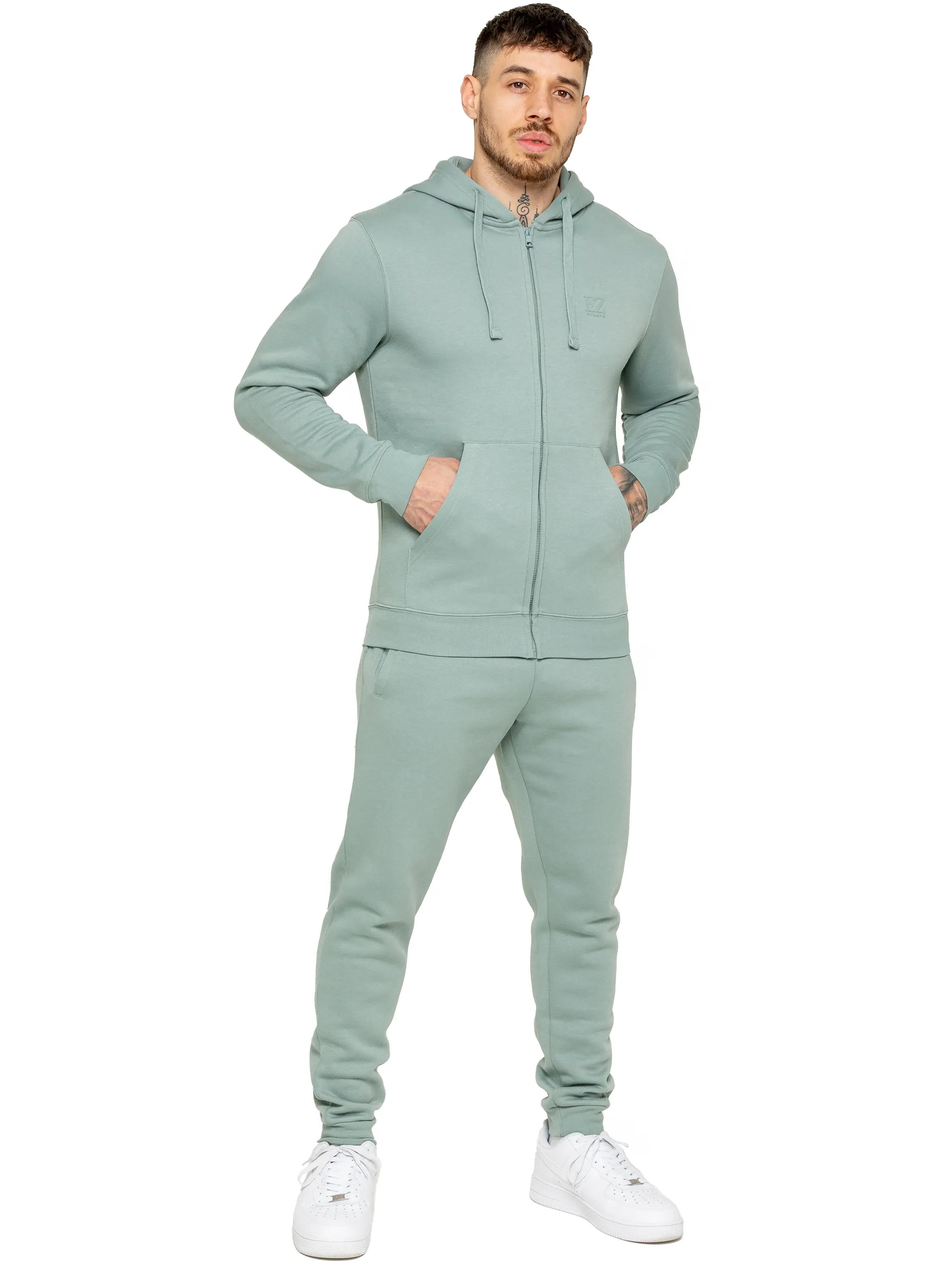 Enzo | Mens Zip Hoodie Tracksuit Set sold by Raw Denim product image thumbnail 2