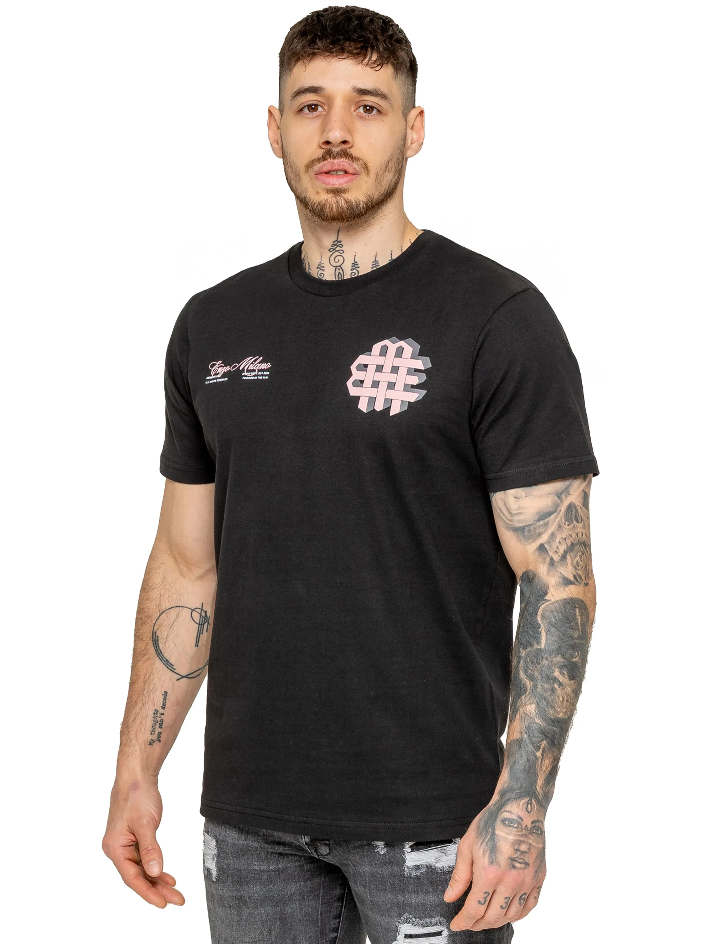 Enzo | Mens Printed T-Shirt sold by Raw Denim product image thumbnail 3