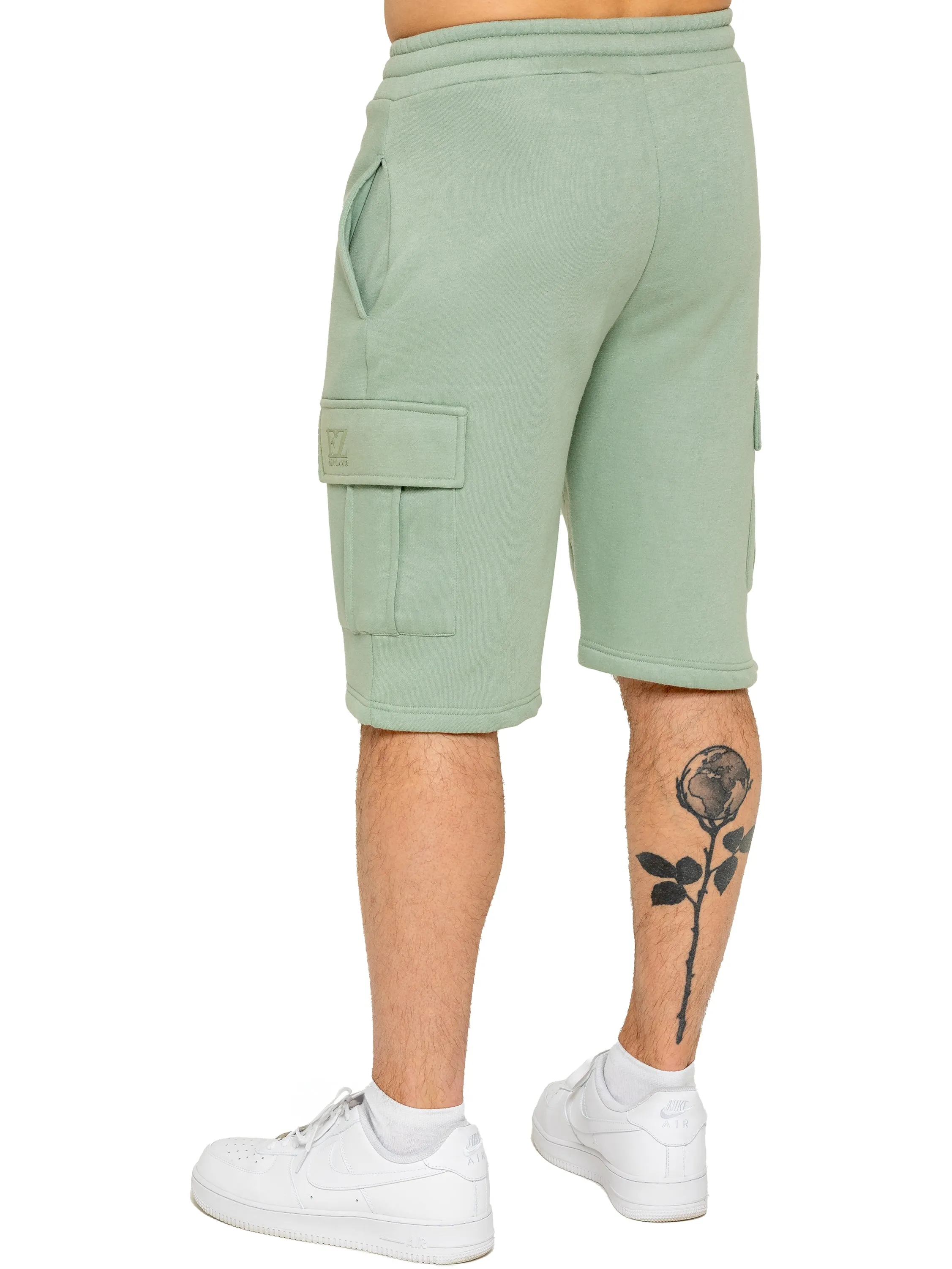 Enzo | Mens Cargo Fleece Shorts sold by Raw Denim product image thumbnail 3
