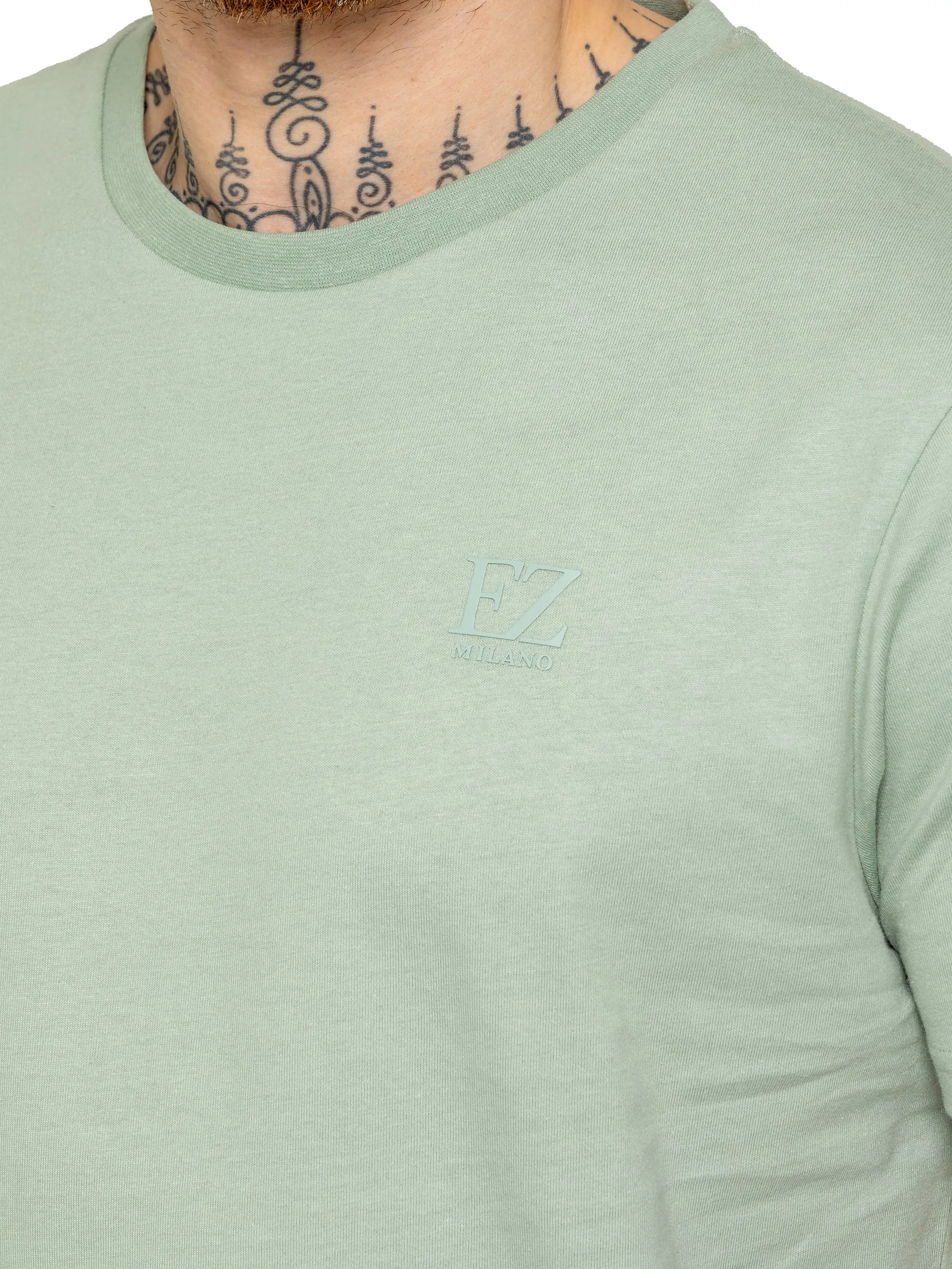 Enzo | Mens Crew Neck T-Shirt sold by Raw Denim product image thumbnail 3