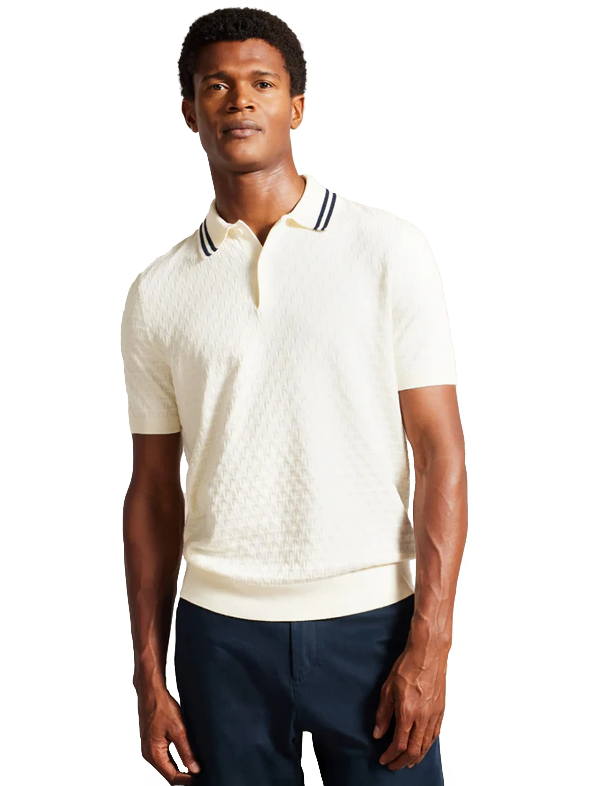Ted Baker | Mens Stitched Polo Shirt sold by Raw Denim