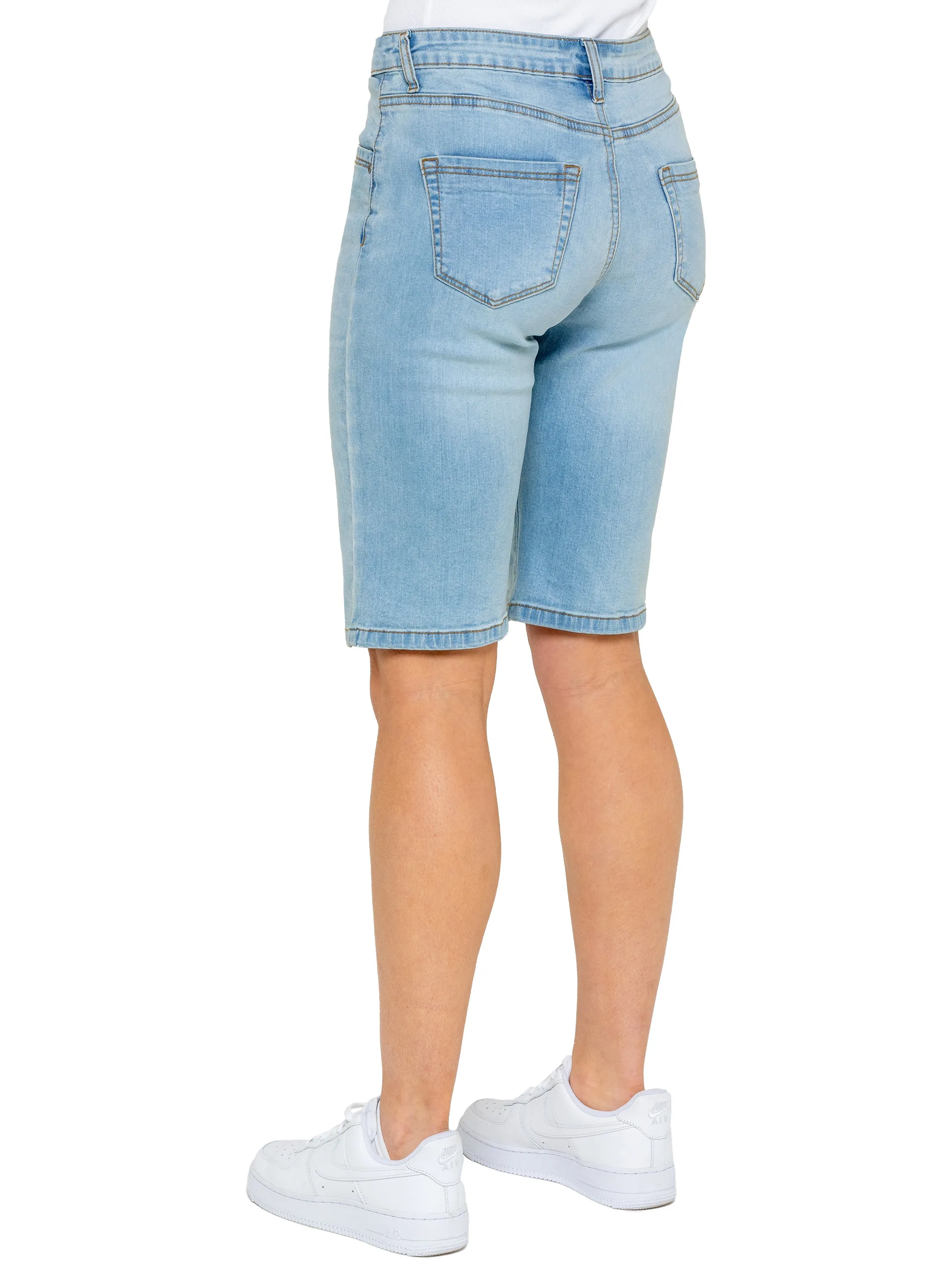 Enzo | Womens Long Denim Shorts sold by Raw Denim product image thumbnail 5