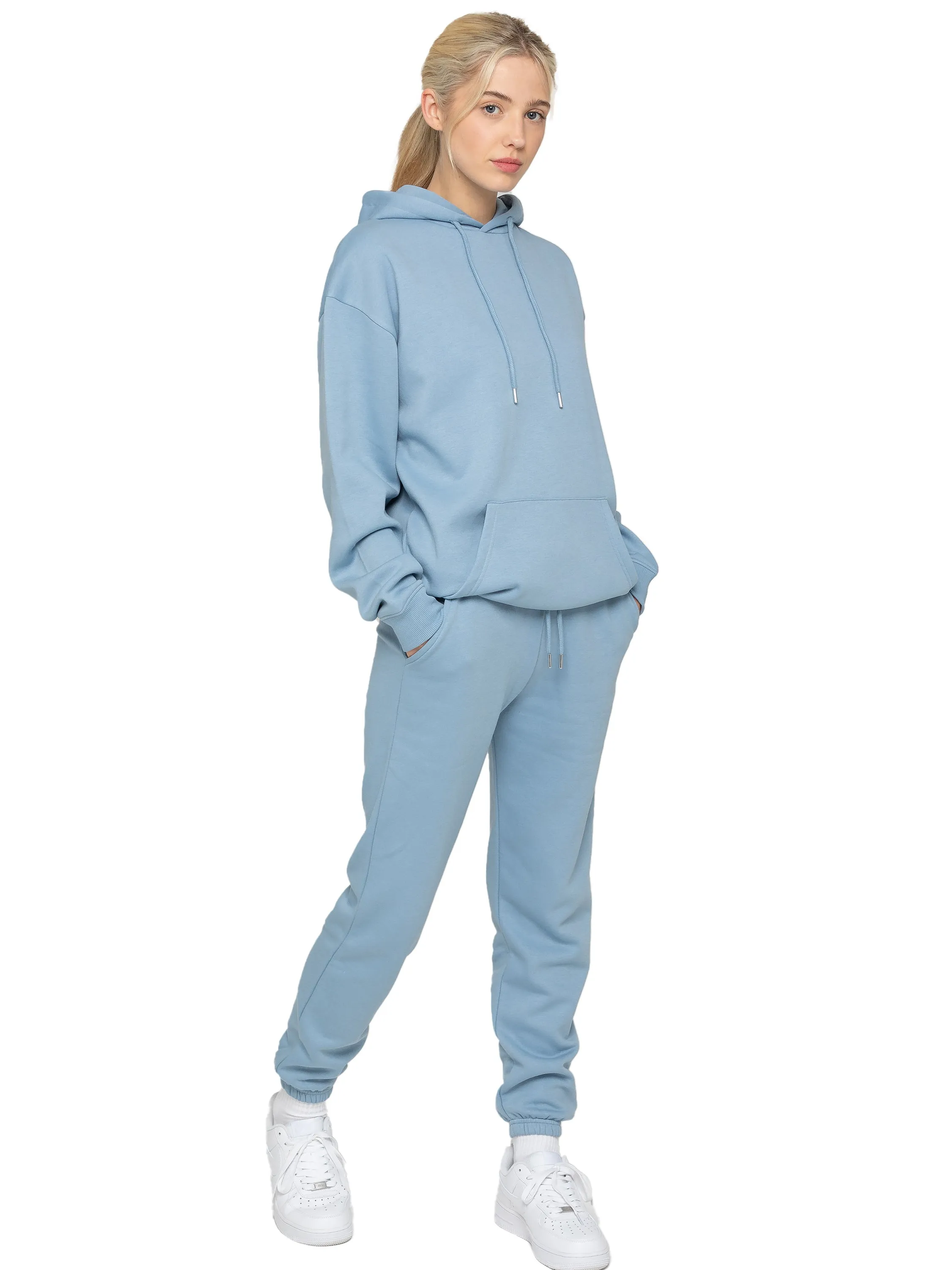 Enzo | Womens Oversized Pullover Hoodie Tracksuit Set sold by Raw Denim product image thumbnail 2