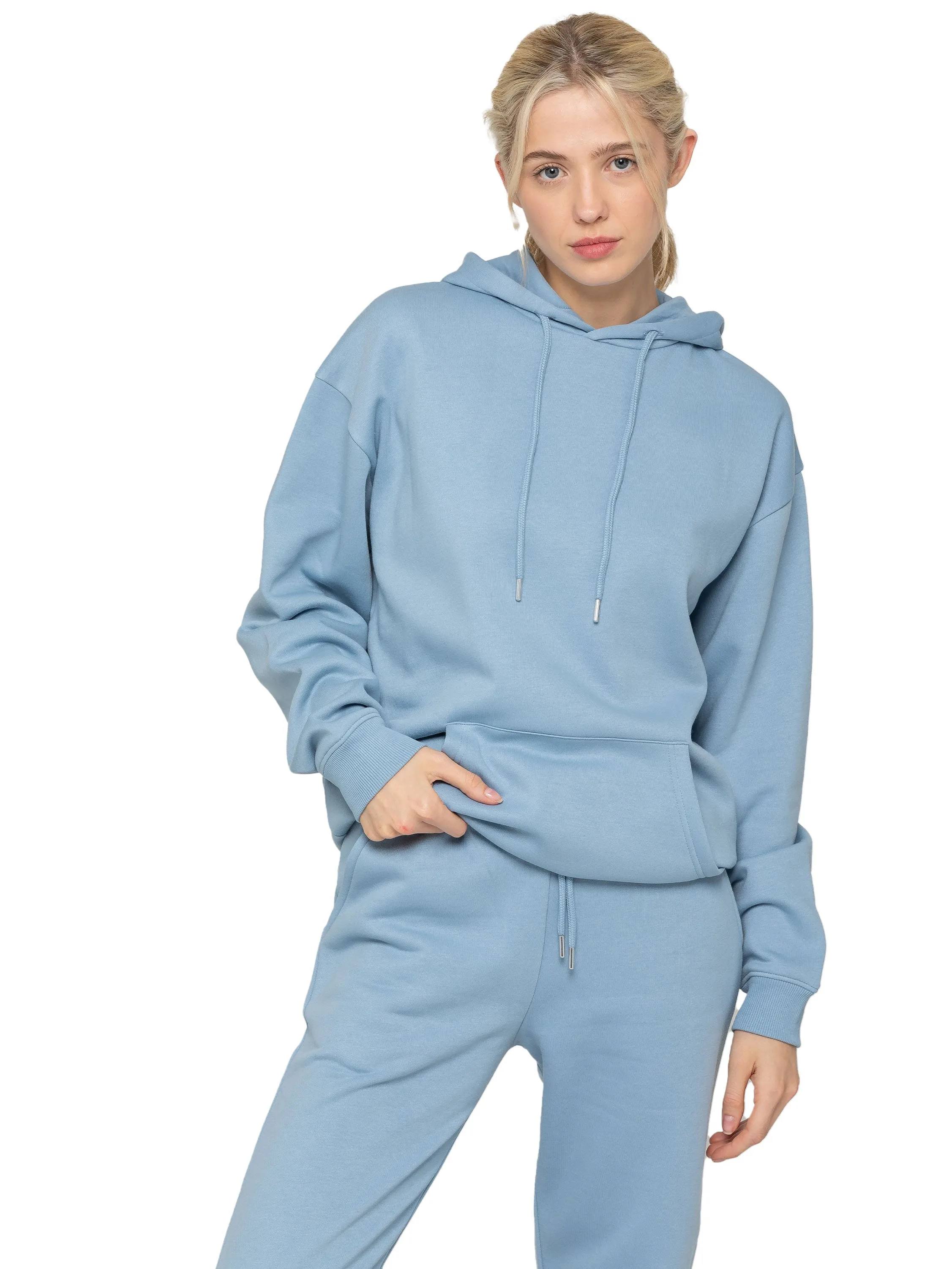 Enzo | Womens Oversized Pullover Hoodie Tracksuit Set sold by Raw Denim product image thumbnail 4