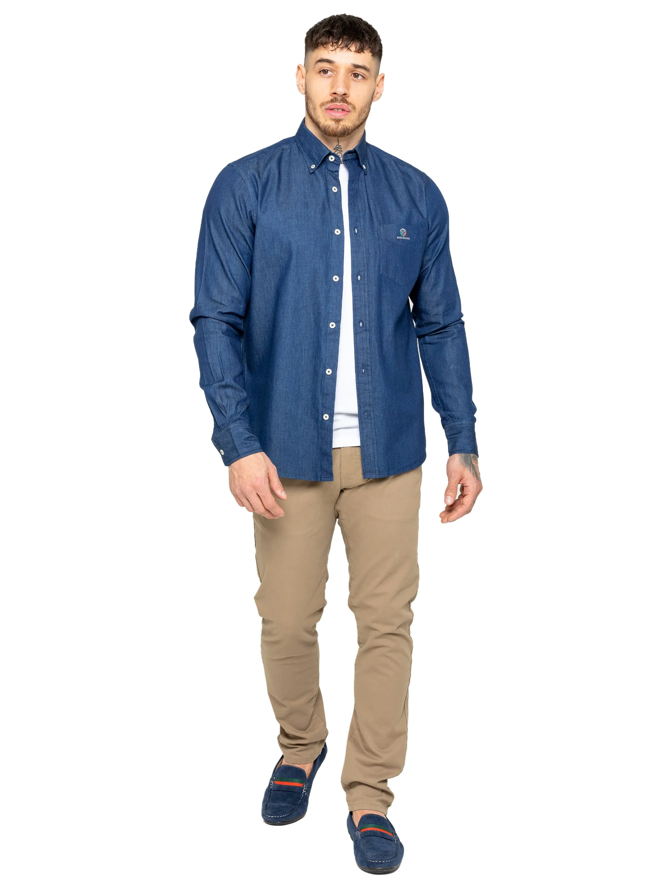 Mens Regular Fit Denim Shirt sold by Raw Denim product image thumbnail 5