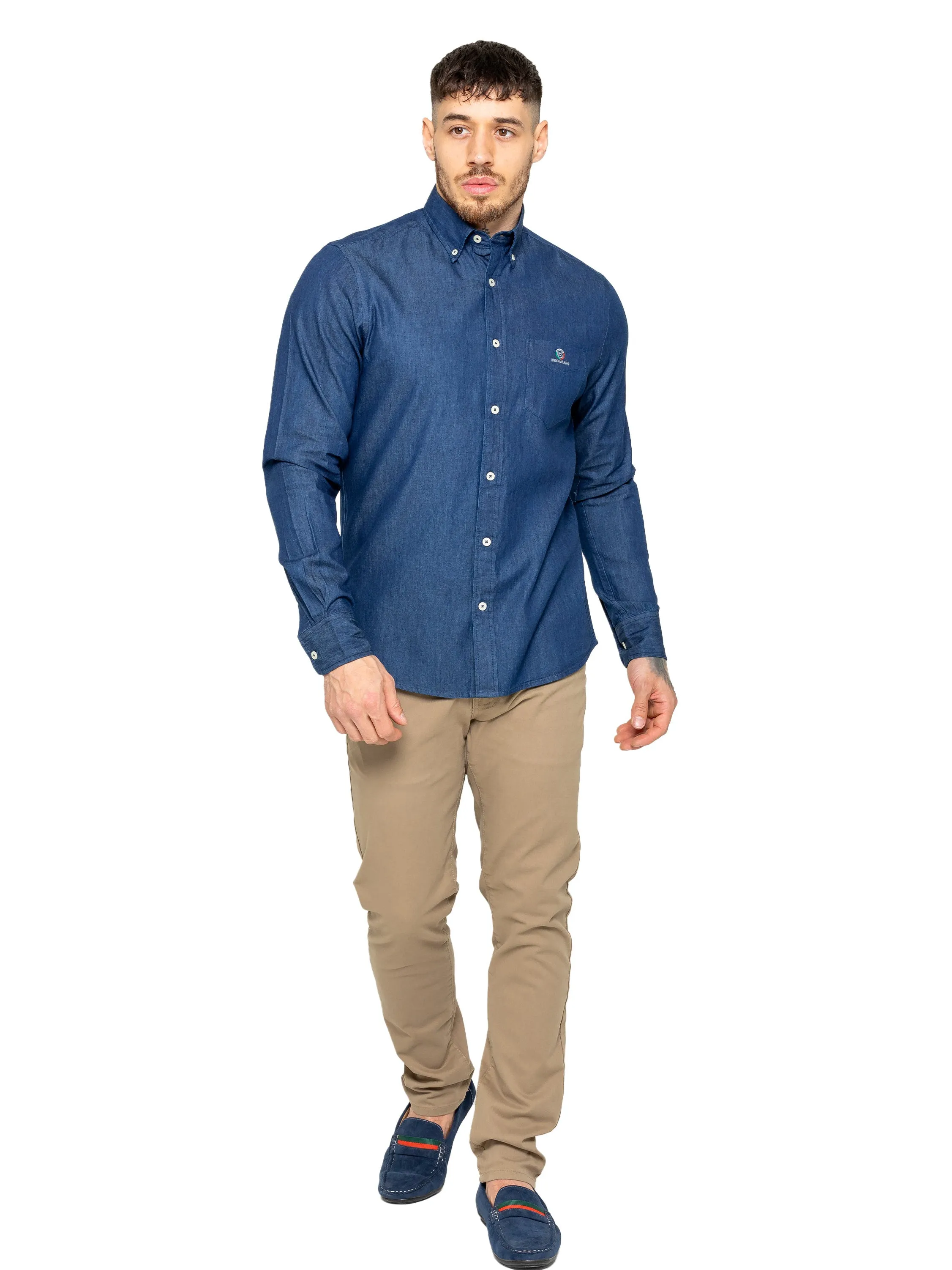 Mens Regular Fit Denim Shirt sold by Raw Denim product image thumbnail 4