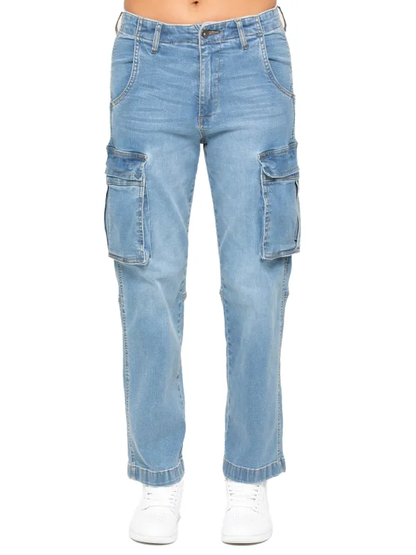 Womens Cargo Straight Leg Jeans sold by Raw Denim