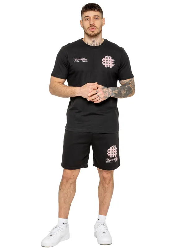 Enzo Milano | Mens Printed T-Shirt & Shorts Set sold by Raw Denim