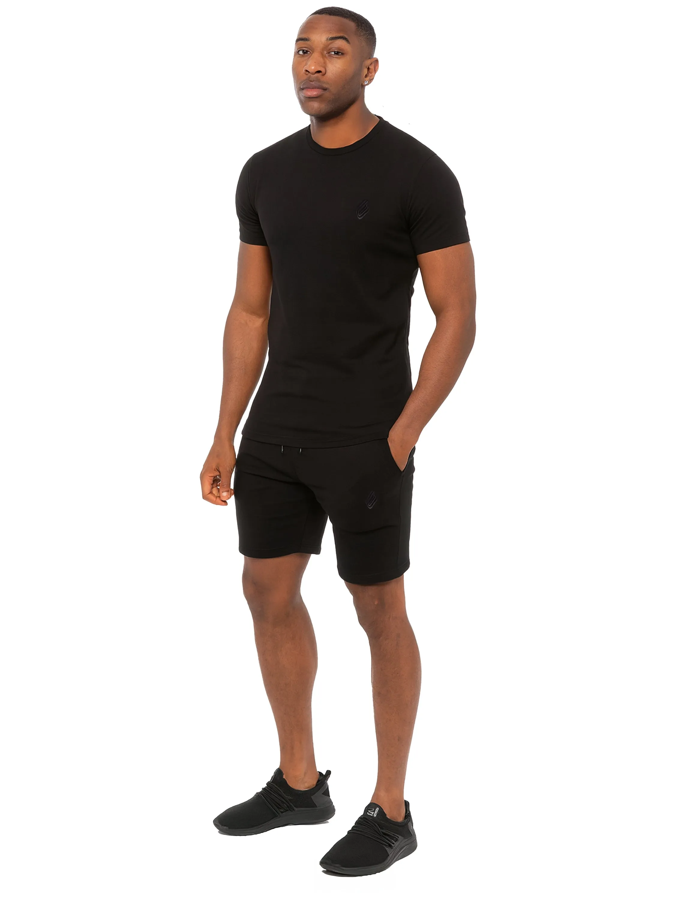 Enzo | Mens Slim Fit T-shirt and Shorts Set sold by Raw Denim