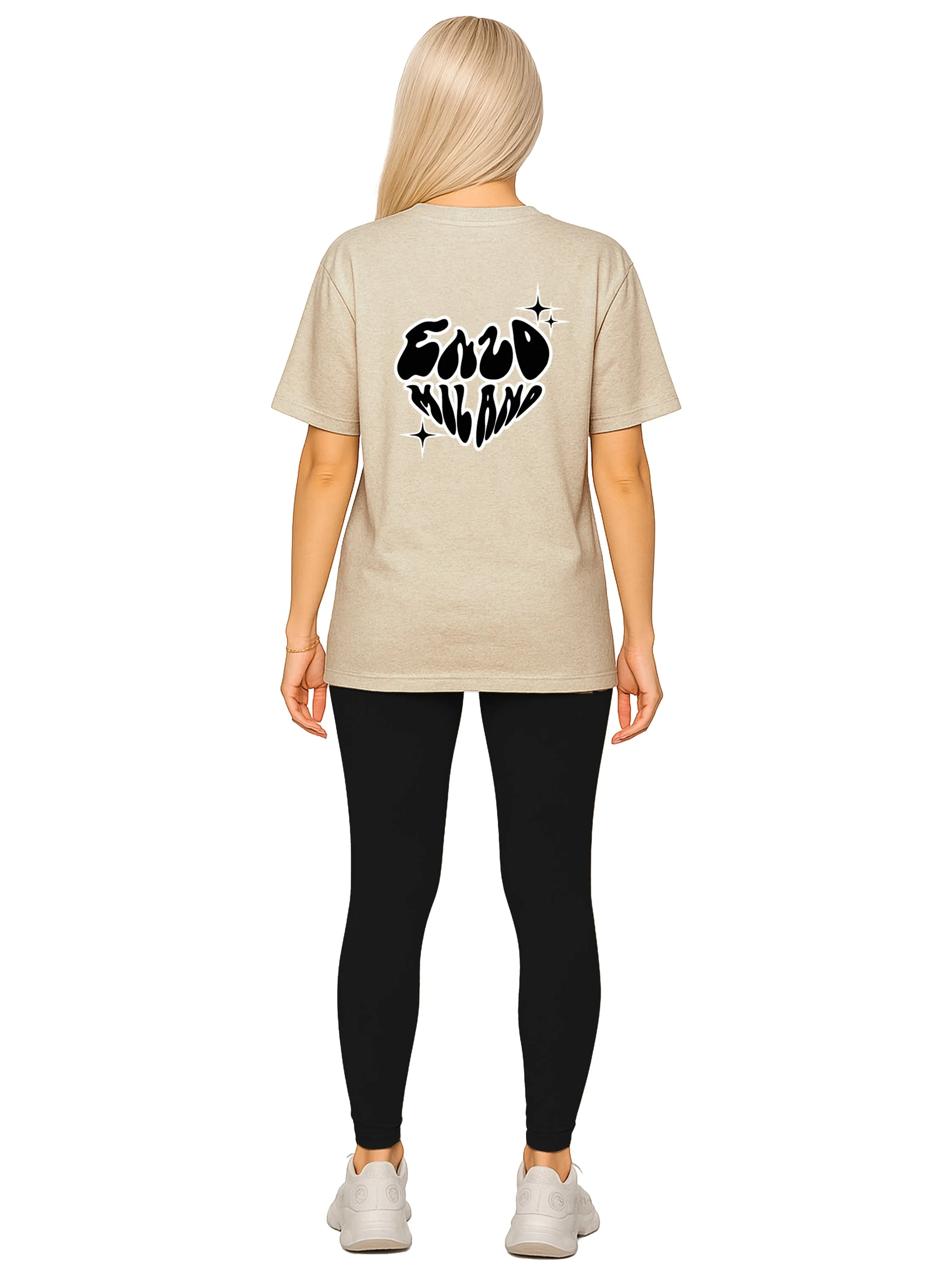 Enzo | Womens T-Shirt and Leggings Gym Set sold by Raw Denim product image thumbnail 2