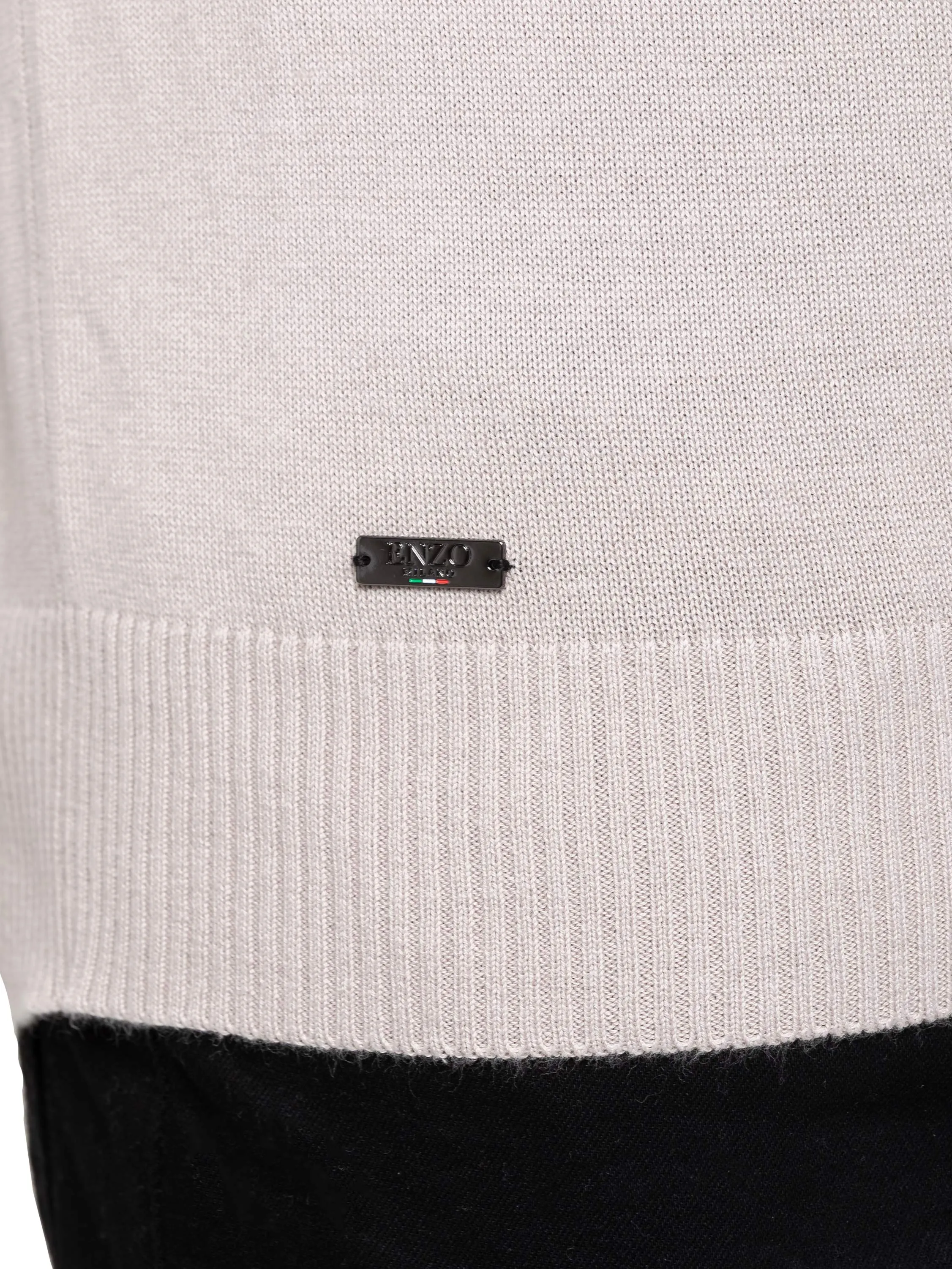 Enzo Milano | Mens Half Zip Polo Jumper sold by Raw Denim product image thumbnail 5