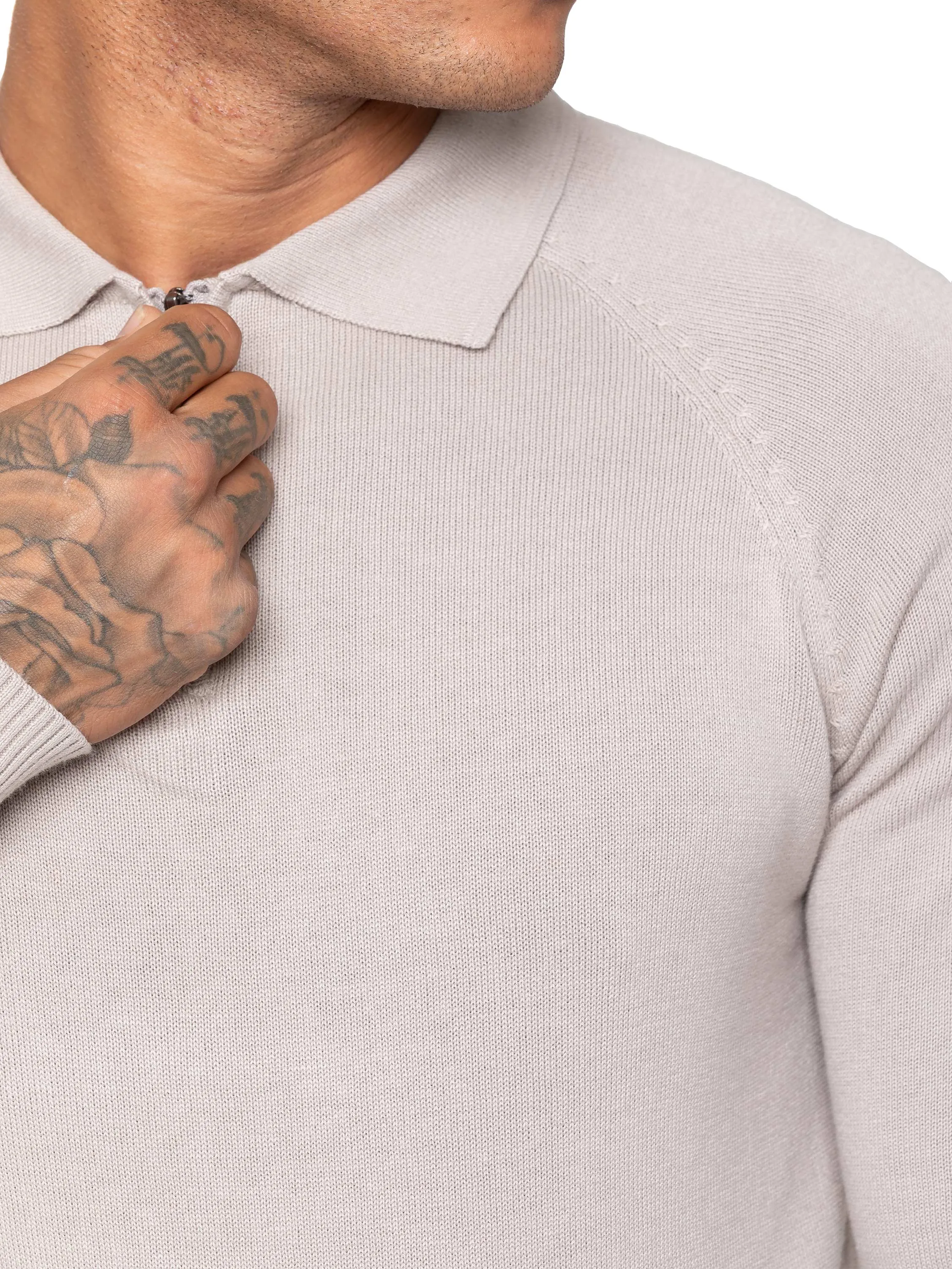 Enzo Milano | Mens Half Zip Polo Jumper sold by Raw Denim product image thumbnail 4