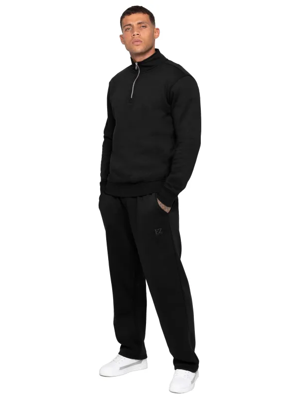 Enzo Milano | Men’s Half Zip Sweatshirt Tracksuit sold by Raw Denim