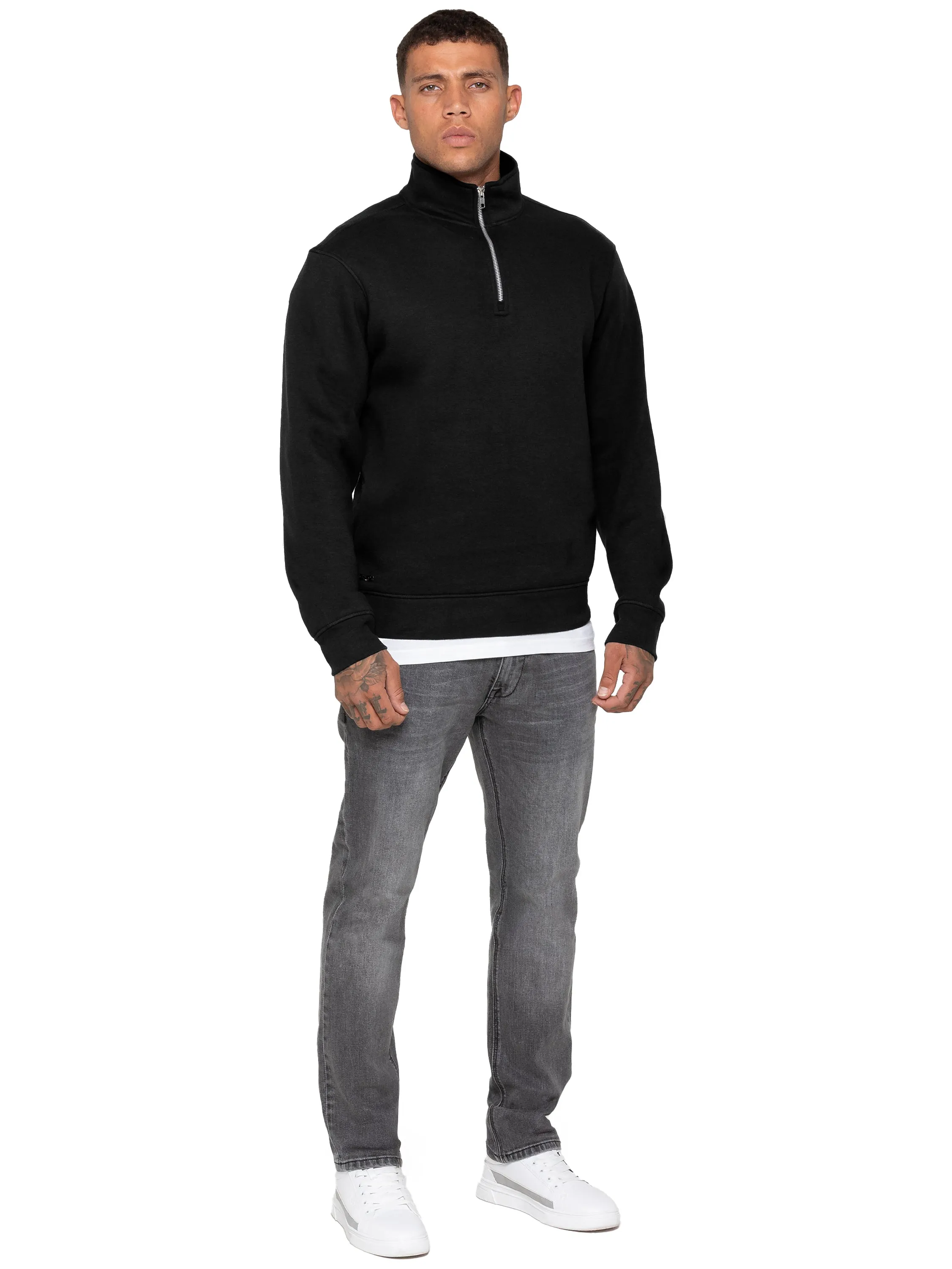 Enzo Milano | Mens Half Zip Sweatshirt sold by Raw Denim product image thumbnail 2