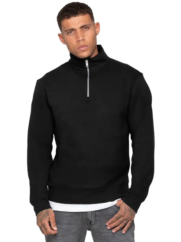 Enzo Milano | Mens Half Zip Sweatshirt sold by Raw Denim