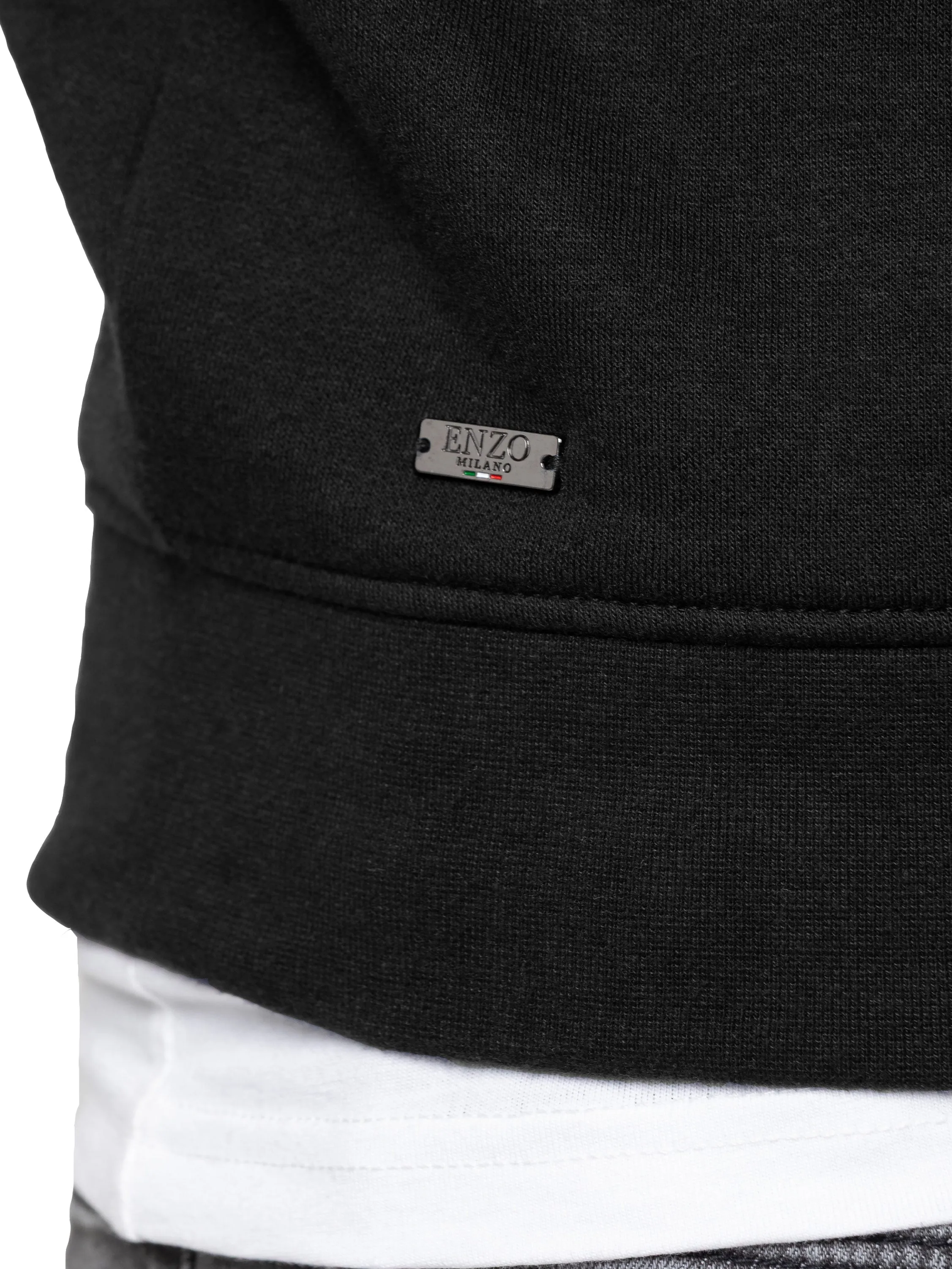 Enzo Milano | Mens Half Zip Sweatshirt sold by Raw Denim product image thumbnail 5