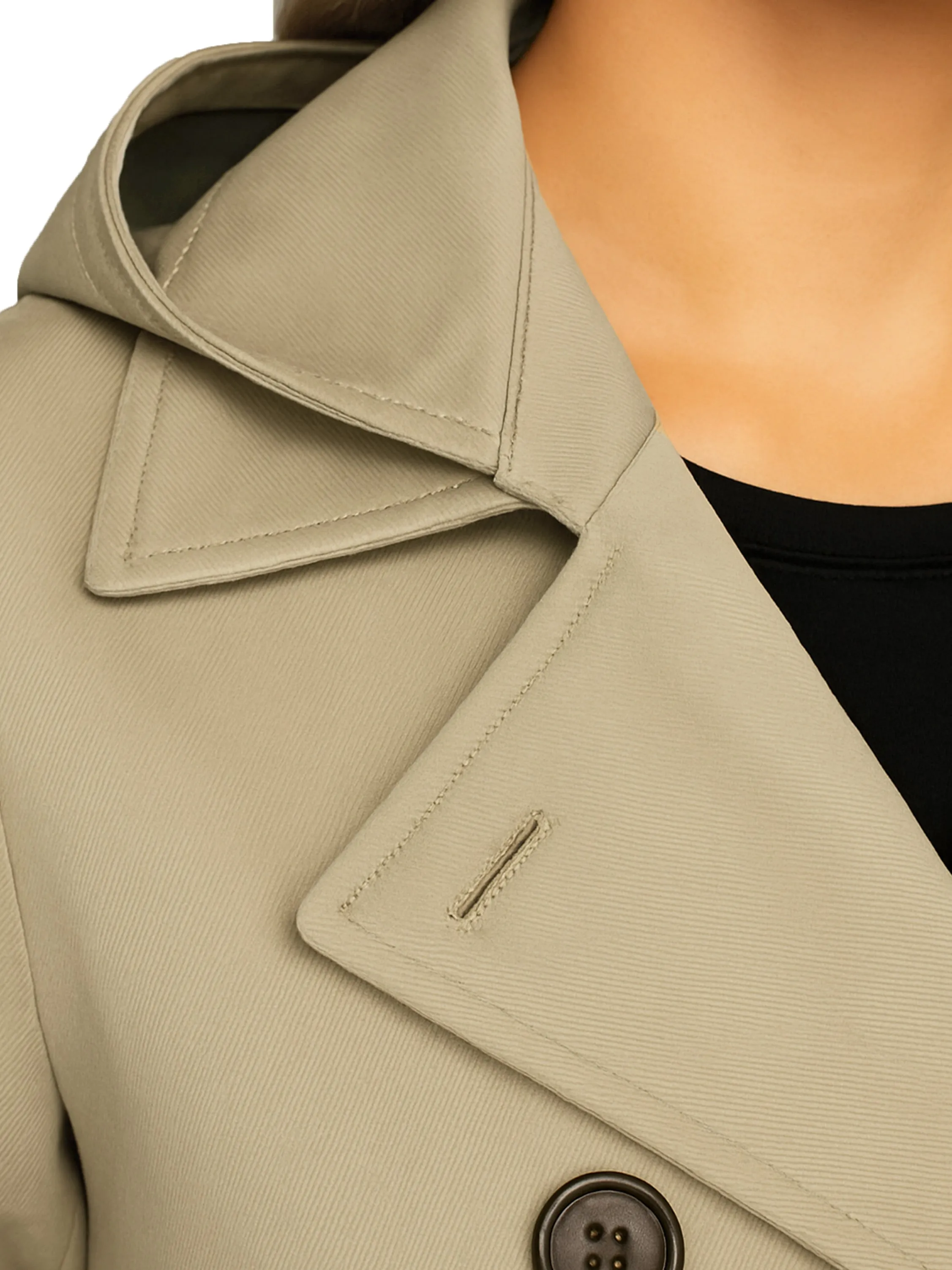 Womens Trench Coat Double Breasted Autumn Winter Long Jacket sold by Raw Denim product image thumbnail 2