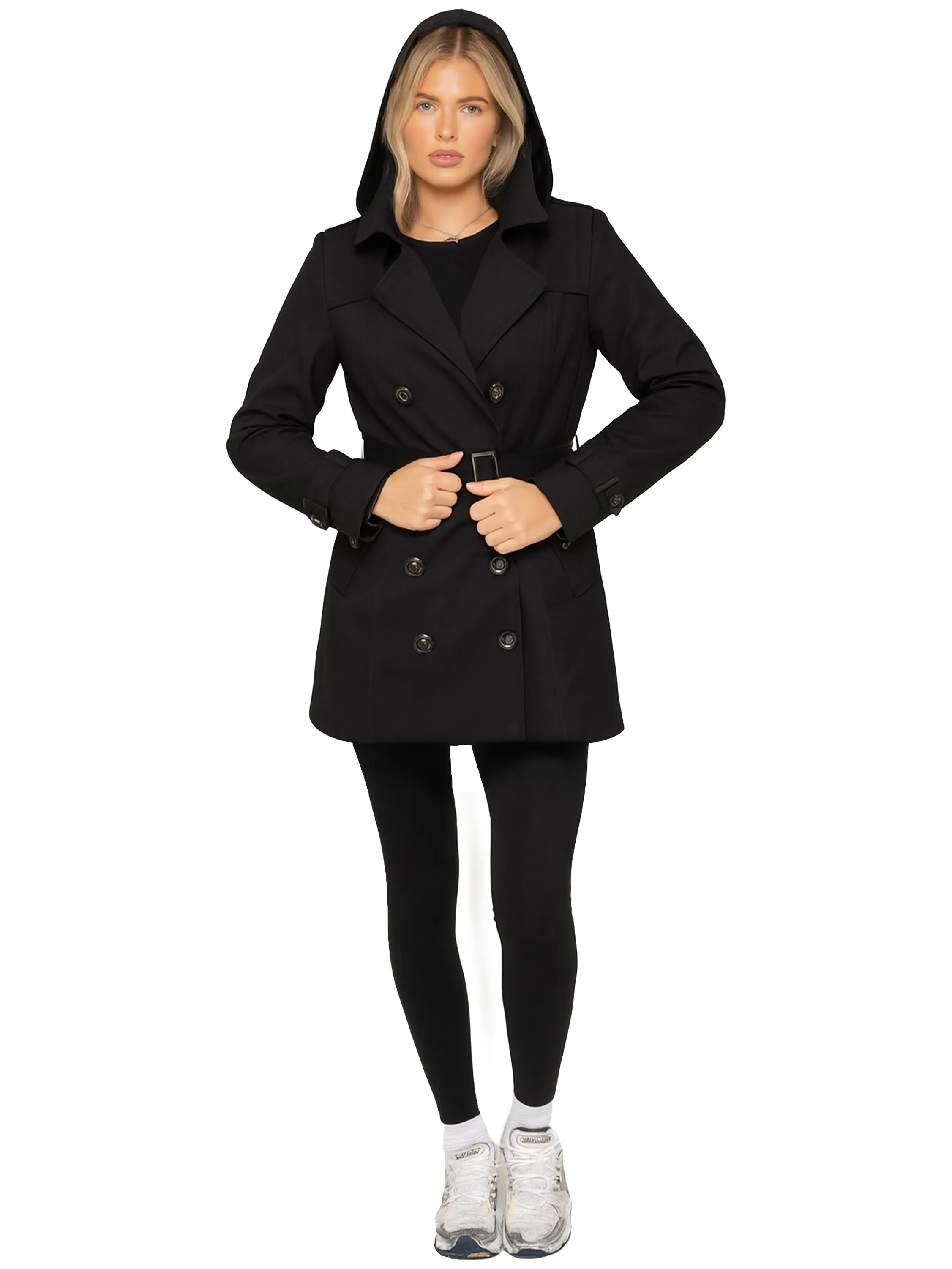 Womens Trench Coat Double Breasted Autumn Winter Long Jacket sold by Raw Denim product image thumbnail 5