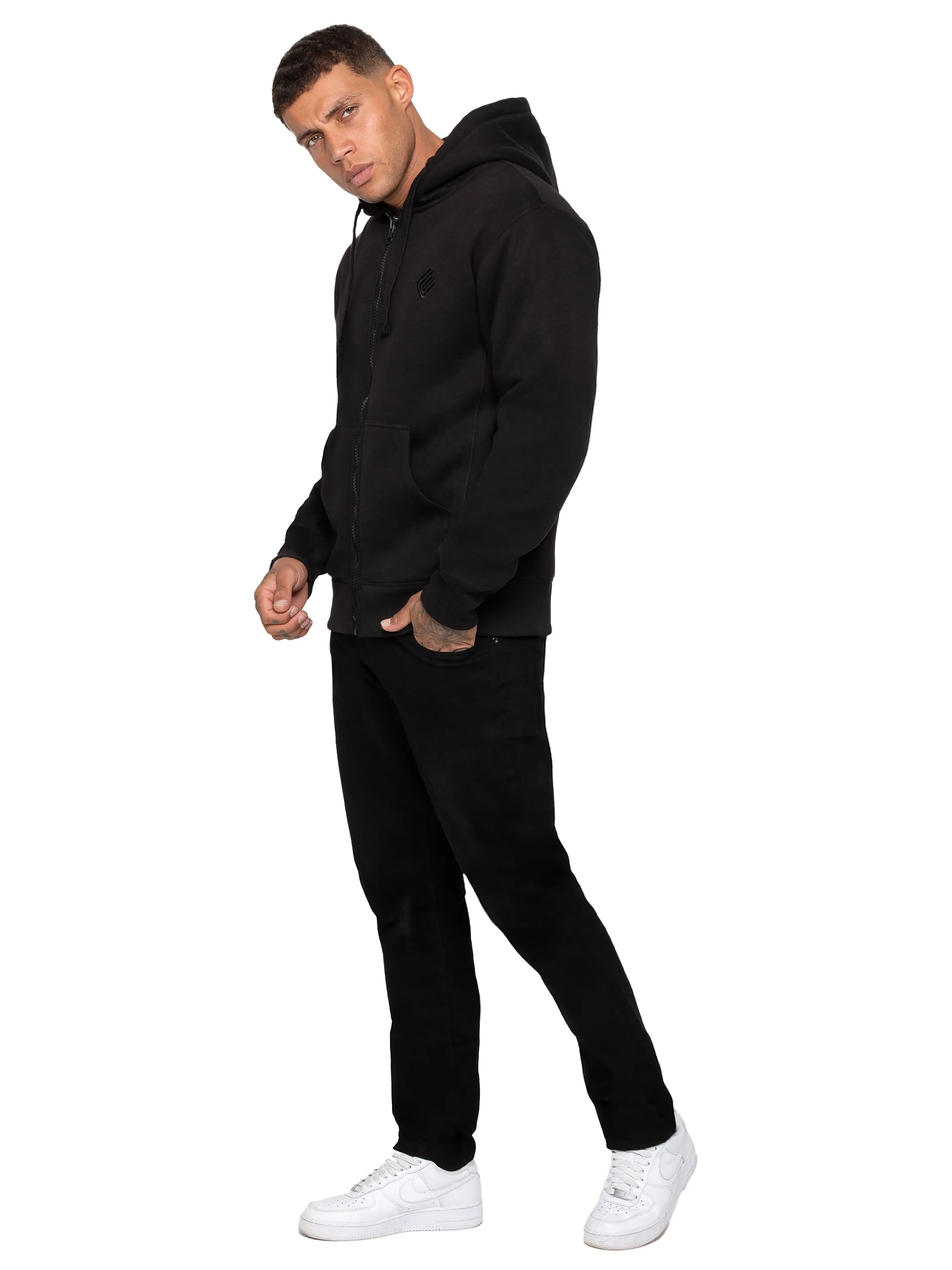 Enzo | Men’s Borg Lined Hoodie sold by Raw Denim product image thumbnail 3