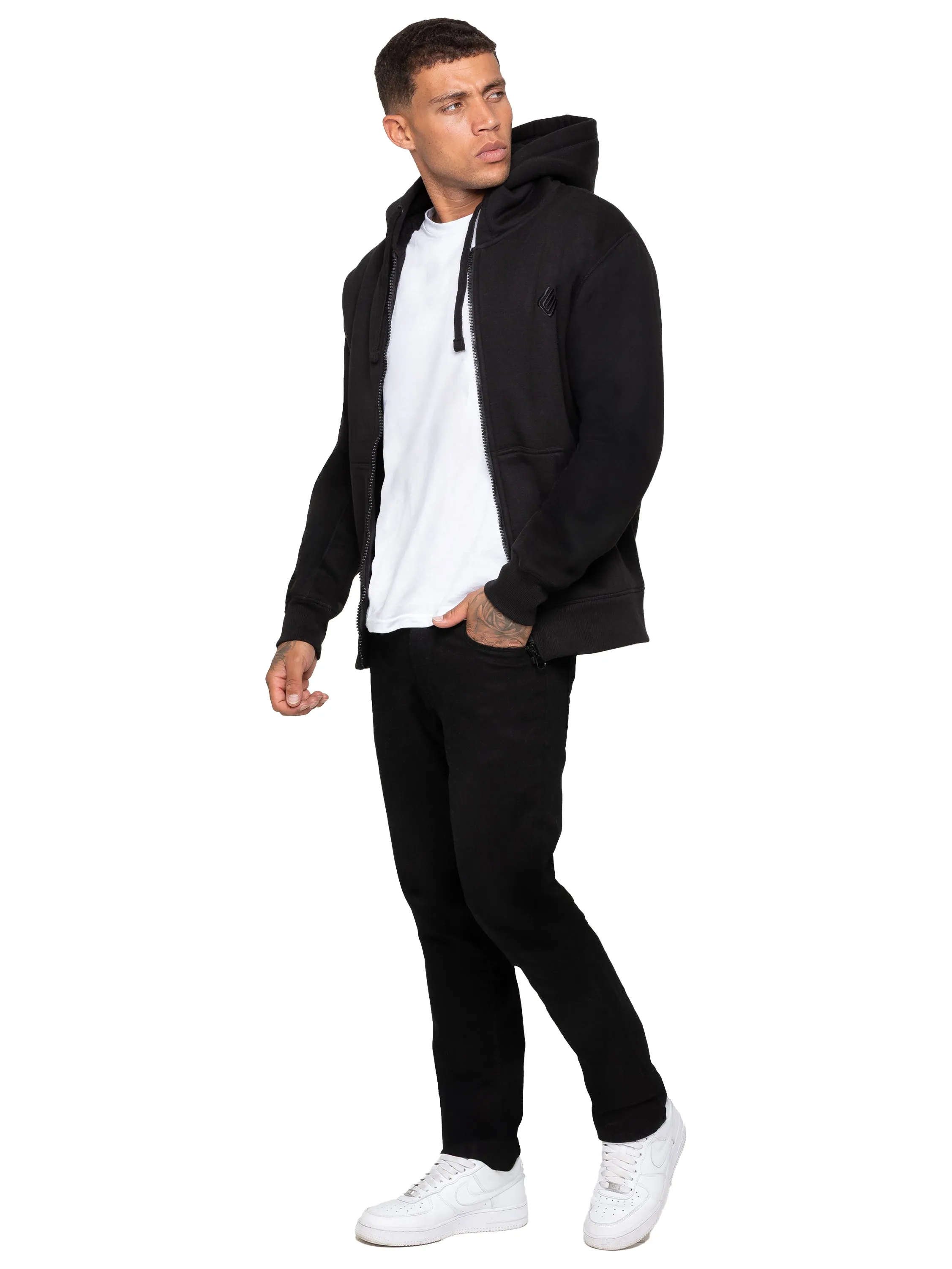 Enzo | Men’s Borg Lined Hoodie sold by Raw Denim product image thumbnail 2