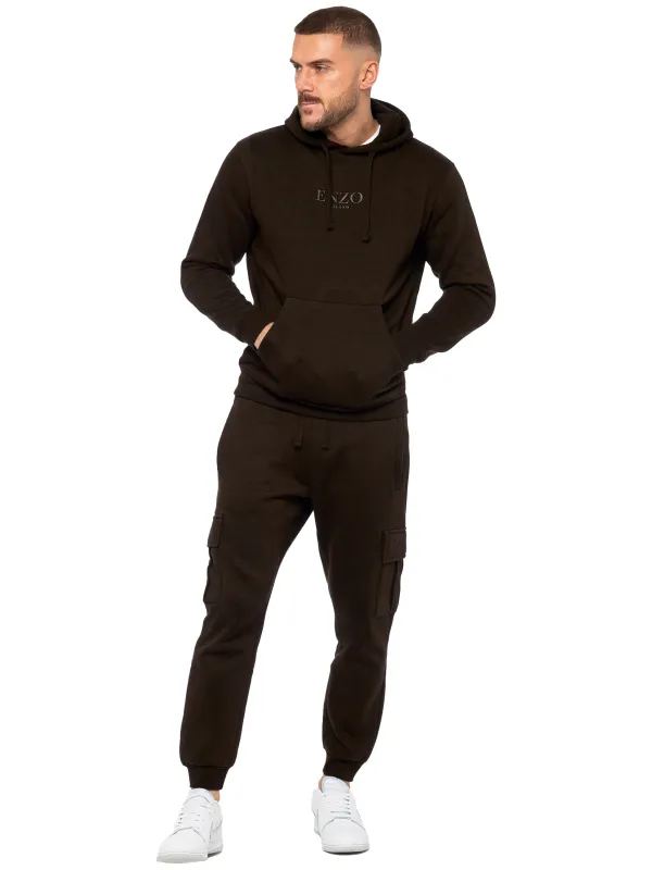 Enzo | Mens Pullover Hoodie Tracksuit Set sold by Raw Denim