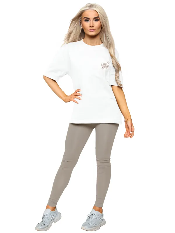 Womens Oversized Graphic Gym T-Shirt made by Raw Denim