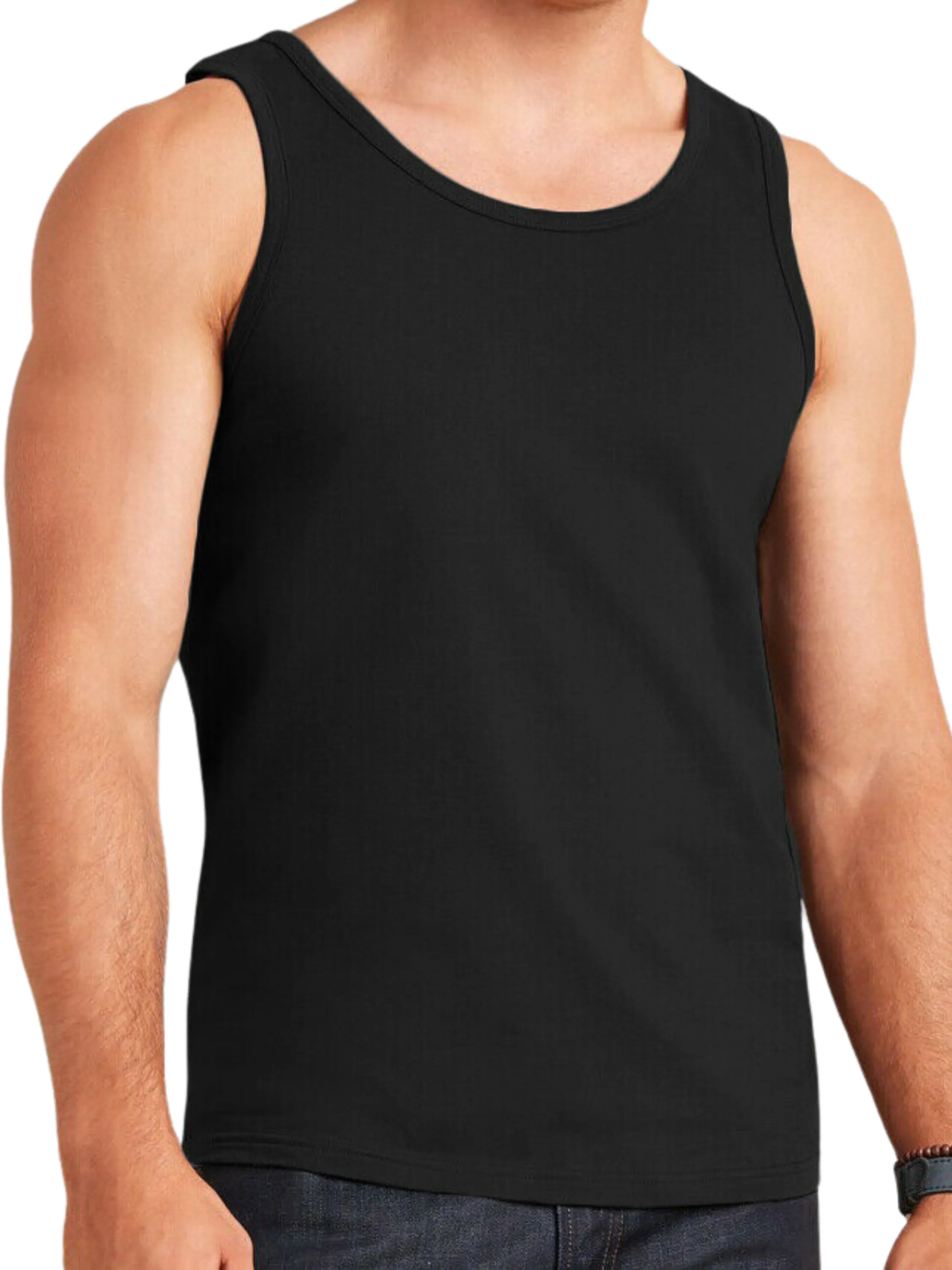 Mens Cotton Vest Casual Gym Tops sold by Raw Denim product image thumbnail 2