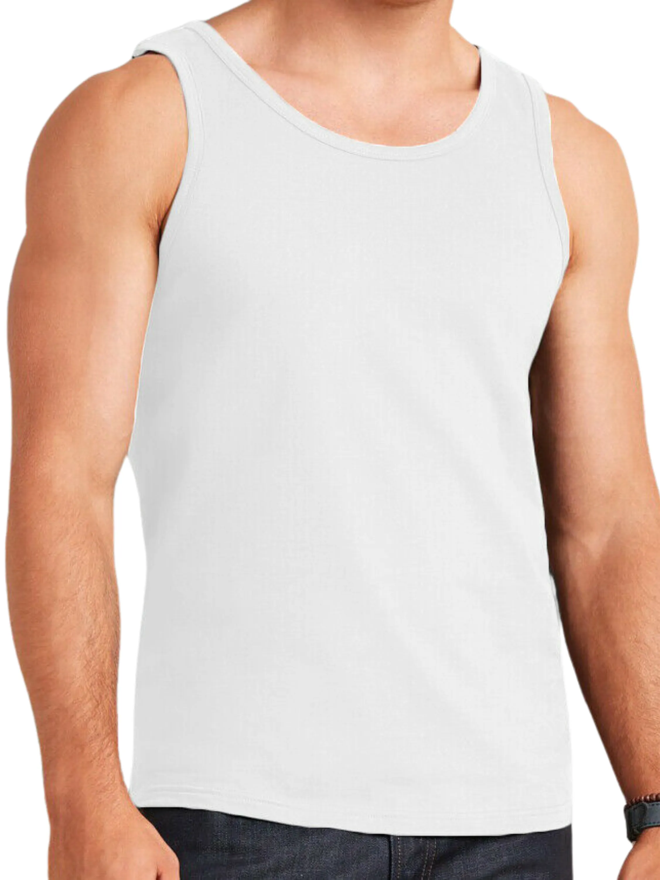 Mens Cotton Vest Casual Gym Tops sold by Raw Denim product image thumbnail 4