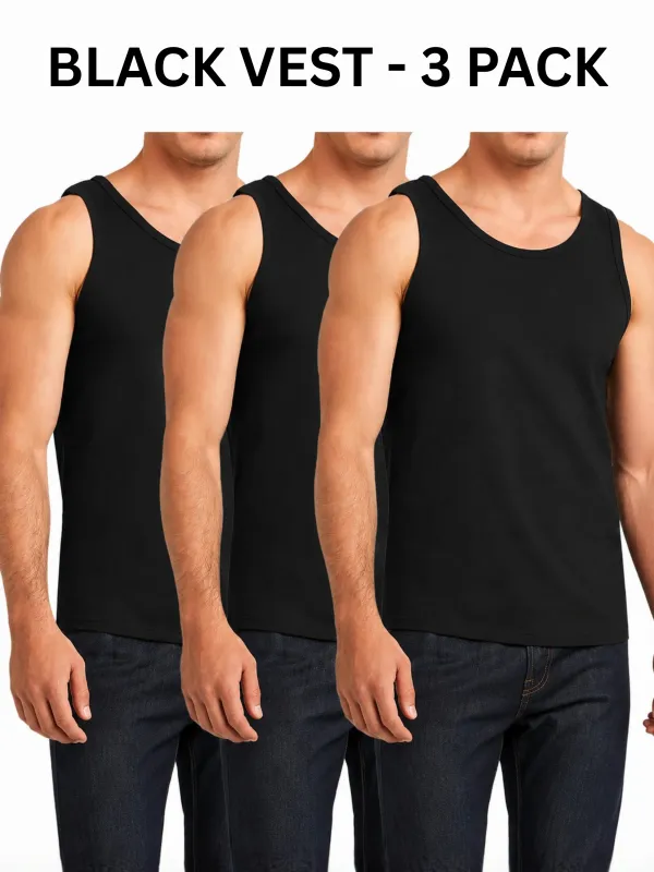 Mens Cotton Vest Casual Gym Tops made by Raw Denim