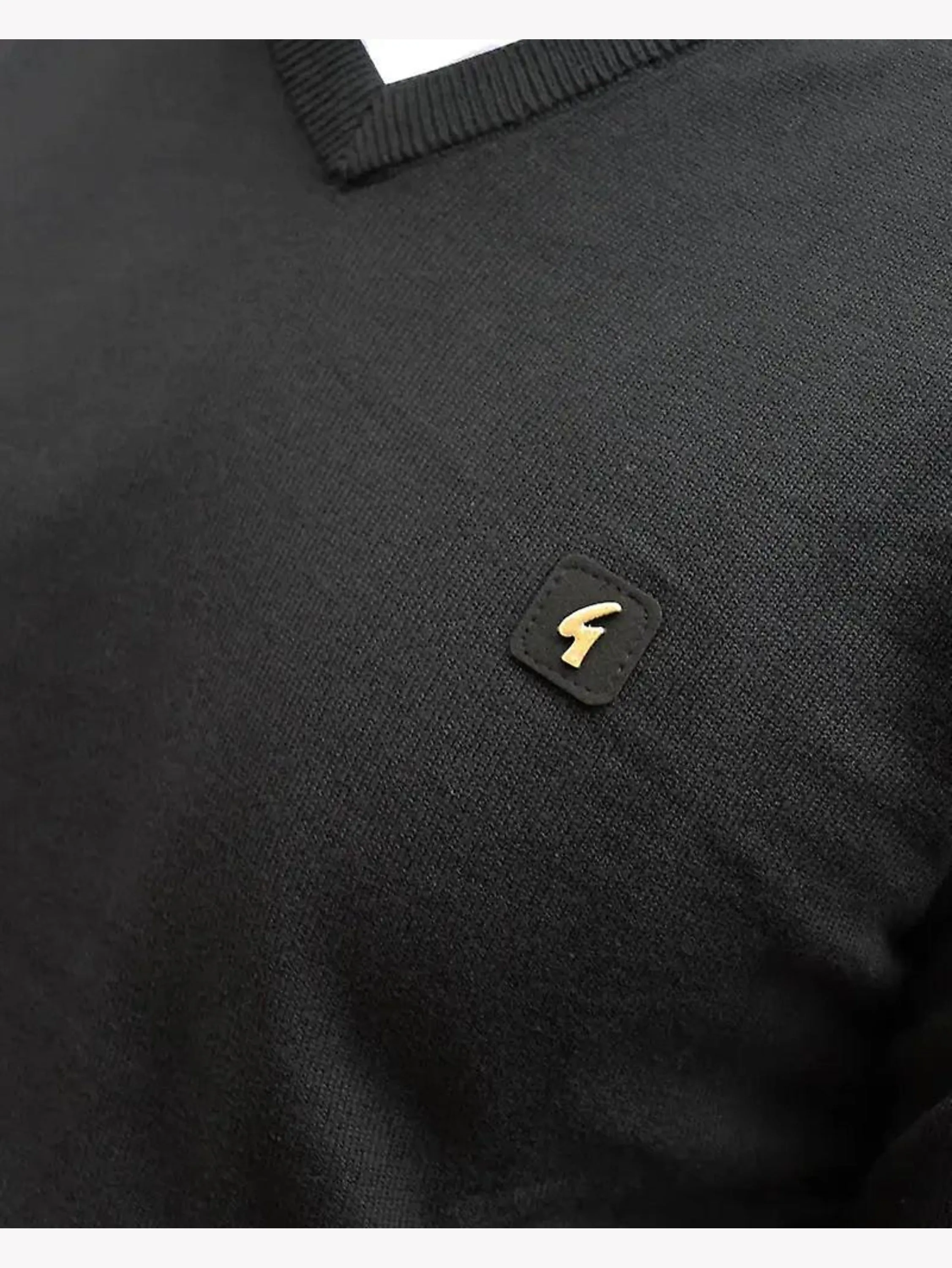 Gabicci | Knitted V-Neck Jumper sold by Raw Denim product image thumbnail 3