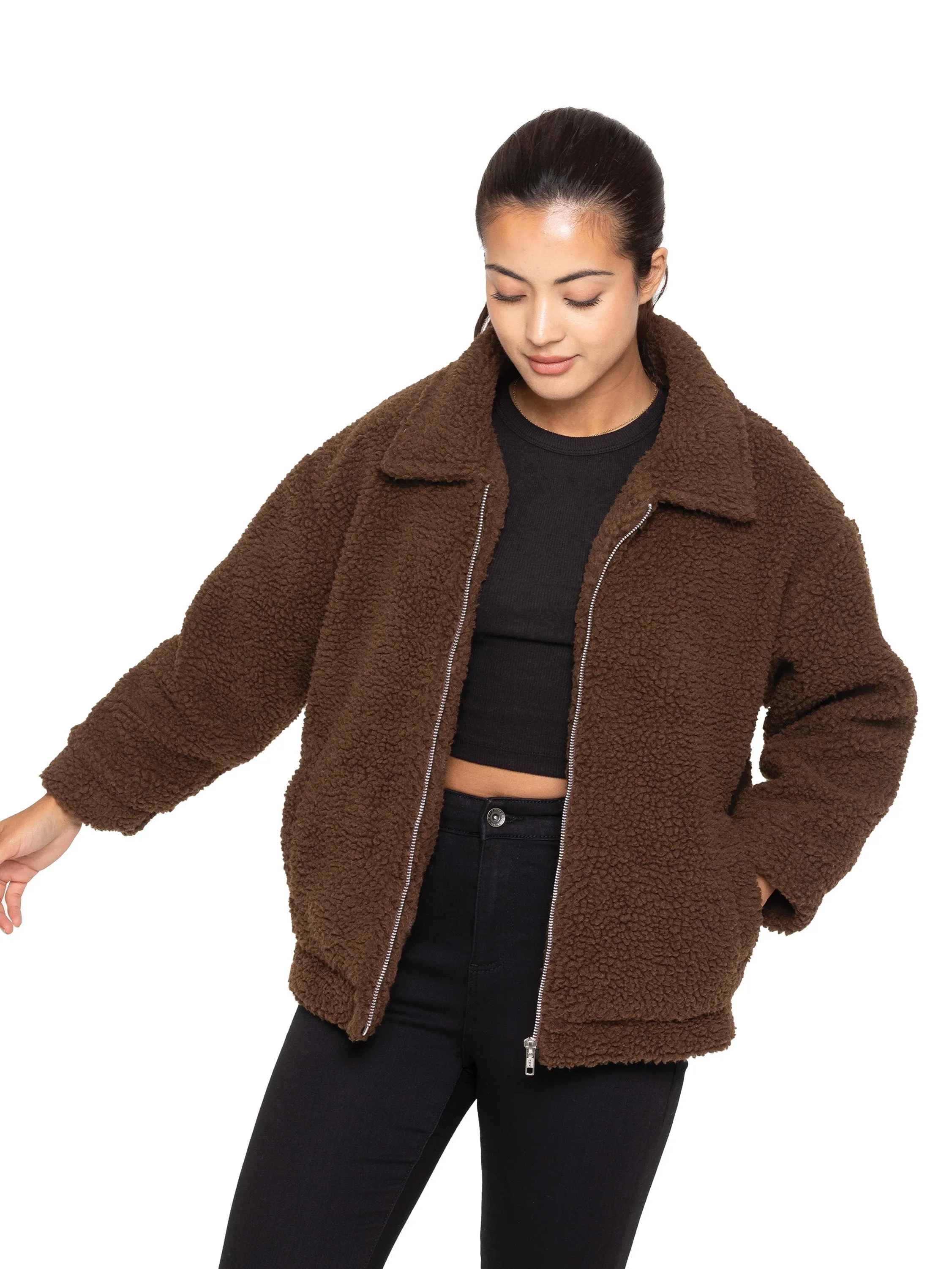 Enzo | Womens Borg Jacket sold by Raw Denim product image thumbnail 2