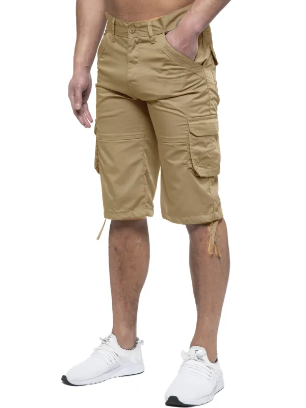 Enzo | Mens Cargo Combat Shorts sold by Raw Denim