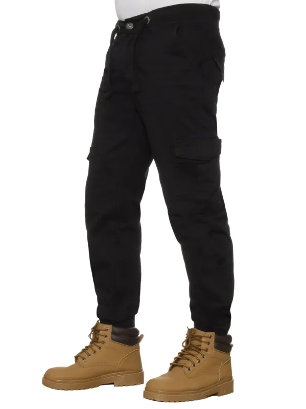 Mens Cuffed Combat Basic Jeans | Enzo Designer Menswear sold by Raw Denim