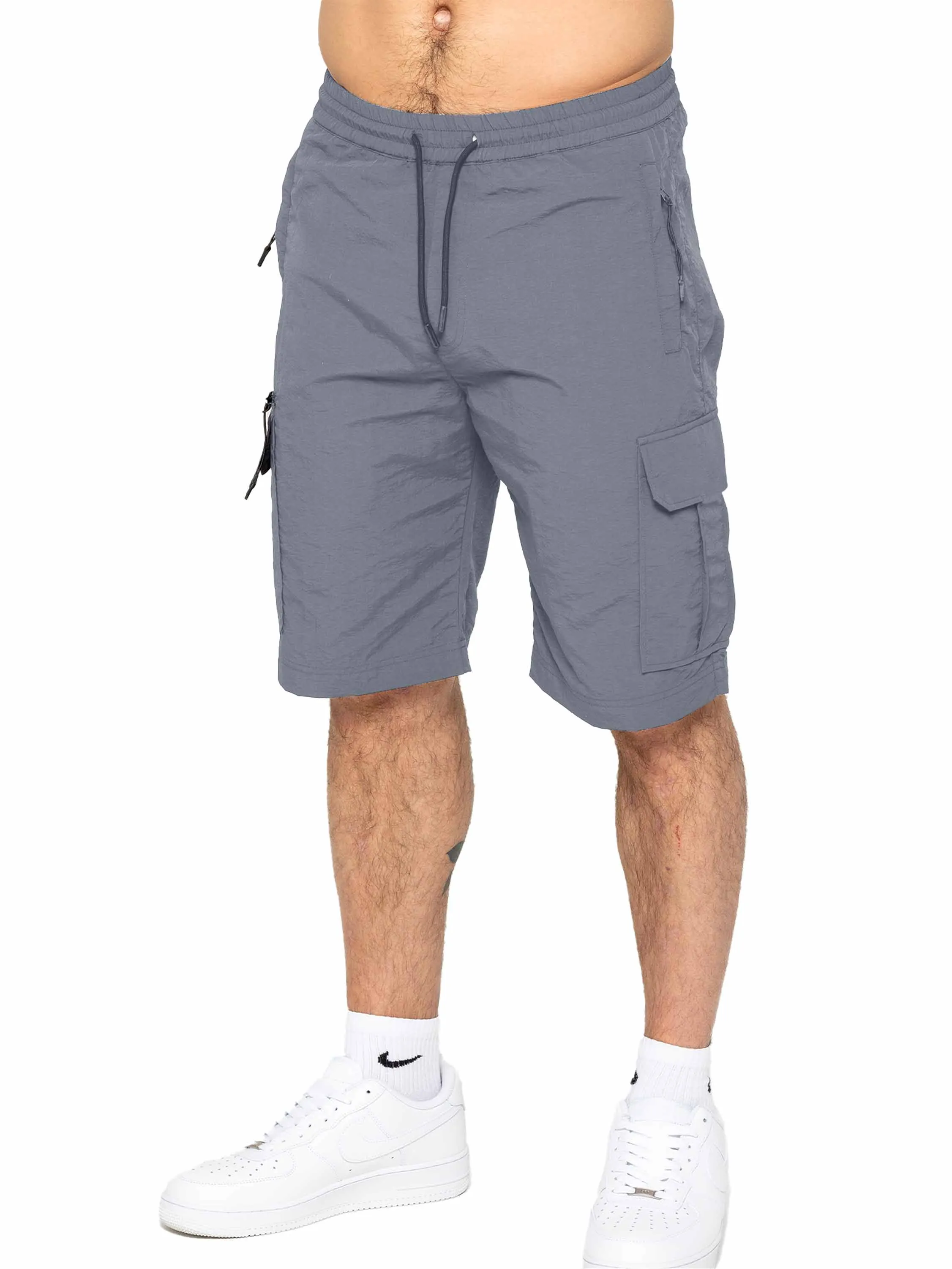 Enzo | Mens Poly Cargo Shorts sold by Raw Denim