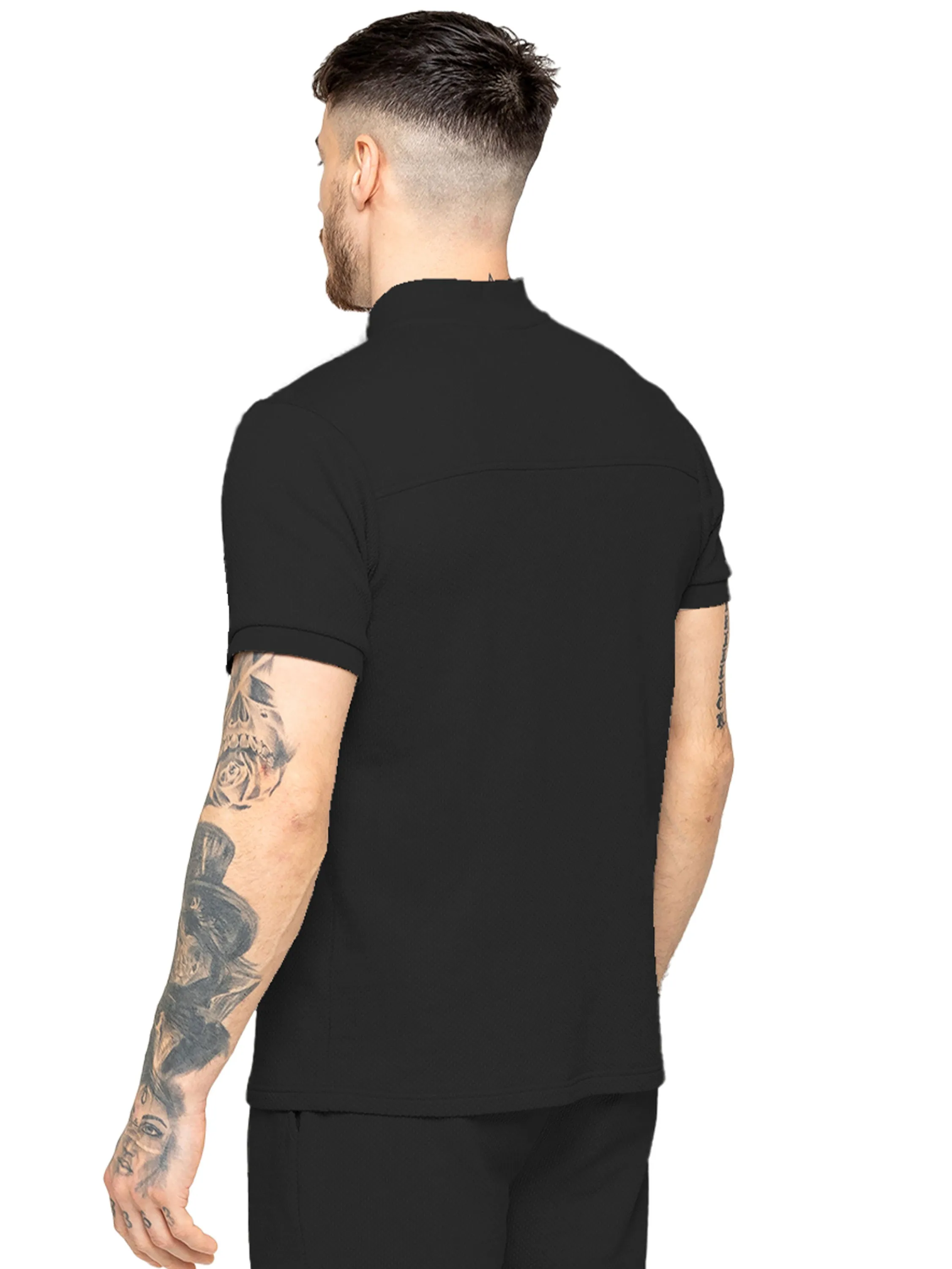Enzo | Mens Zip T-Shirt sold by Raw Denim product image thumbnail 2
