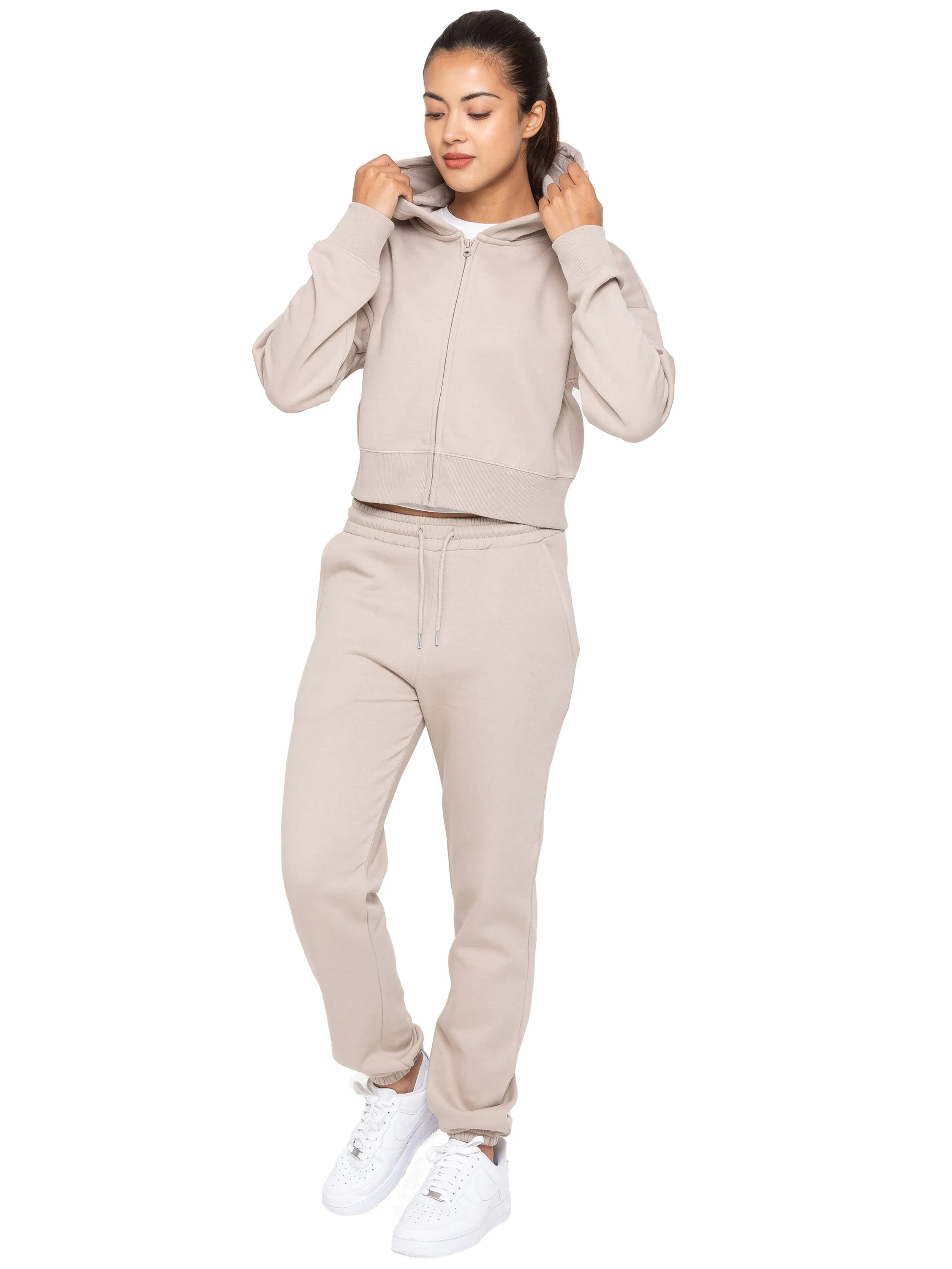 Enzo | Womens Cropped Zipped Hoodie sold by Raw Denim product image thumbnail 4