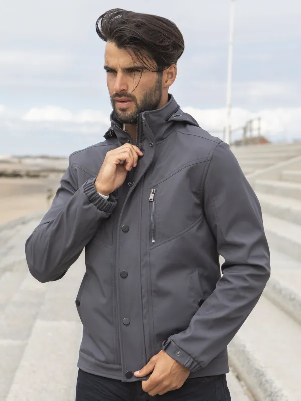 ETO Clearance | Designer Men's Grey Zip Jacket Style React sold by Raw Denim